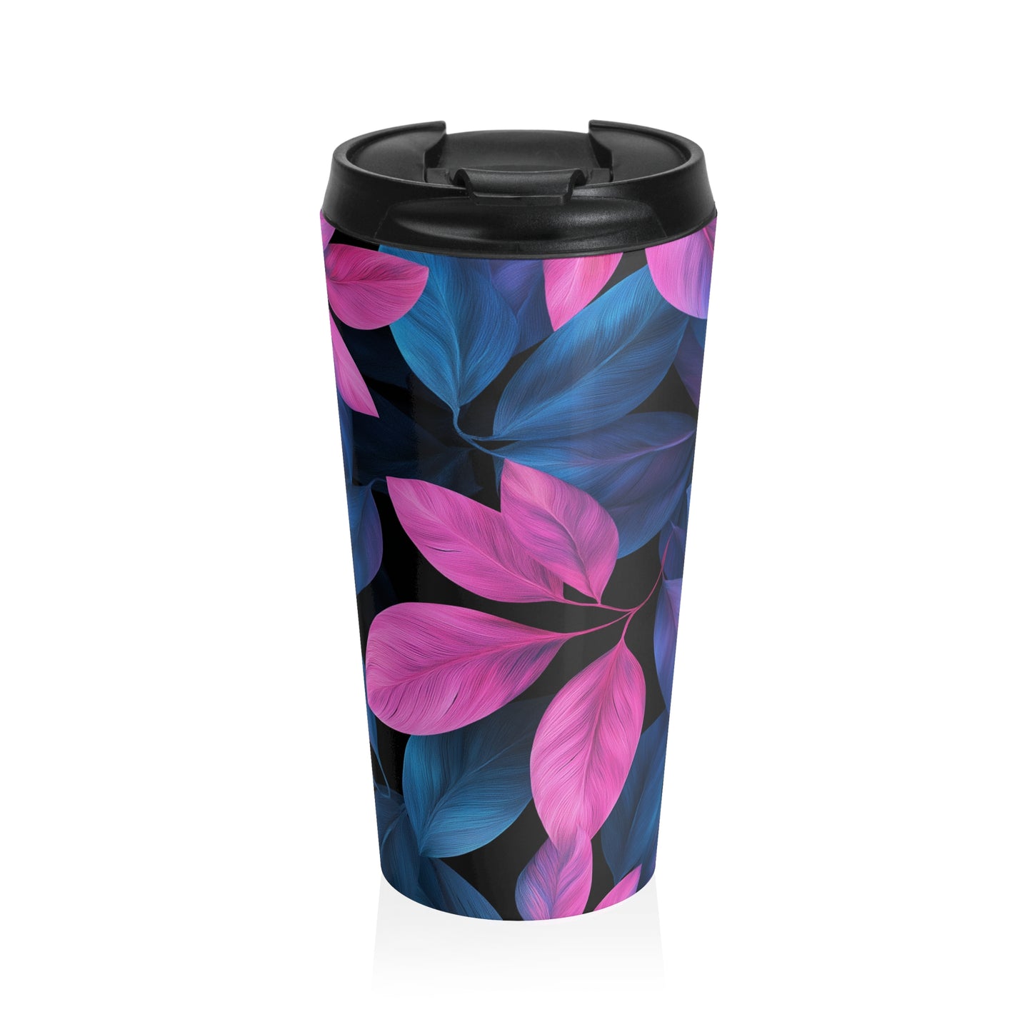 Vibrant Floral Stainless Steel Travel Mug - Perfect for Coffee Lovers