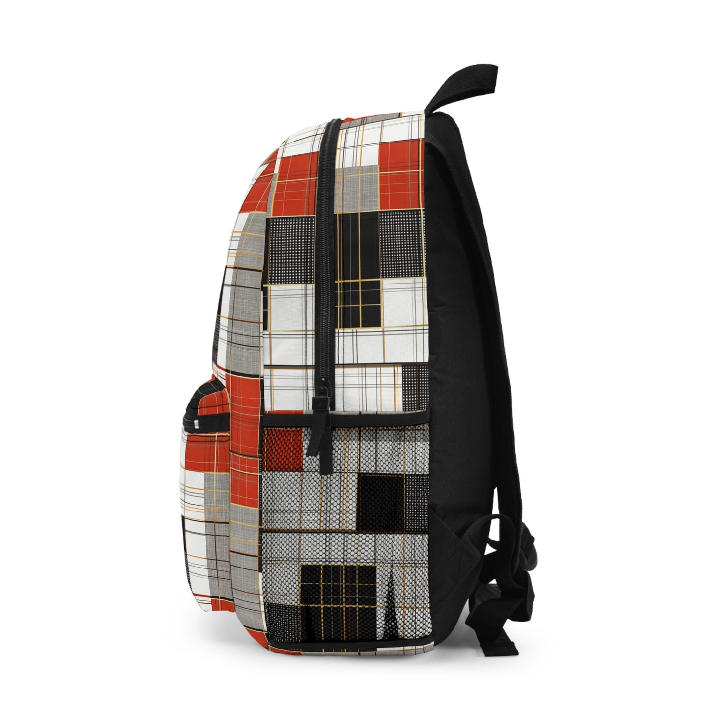 Backpack with a geometric pattern