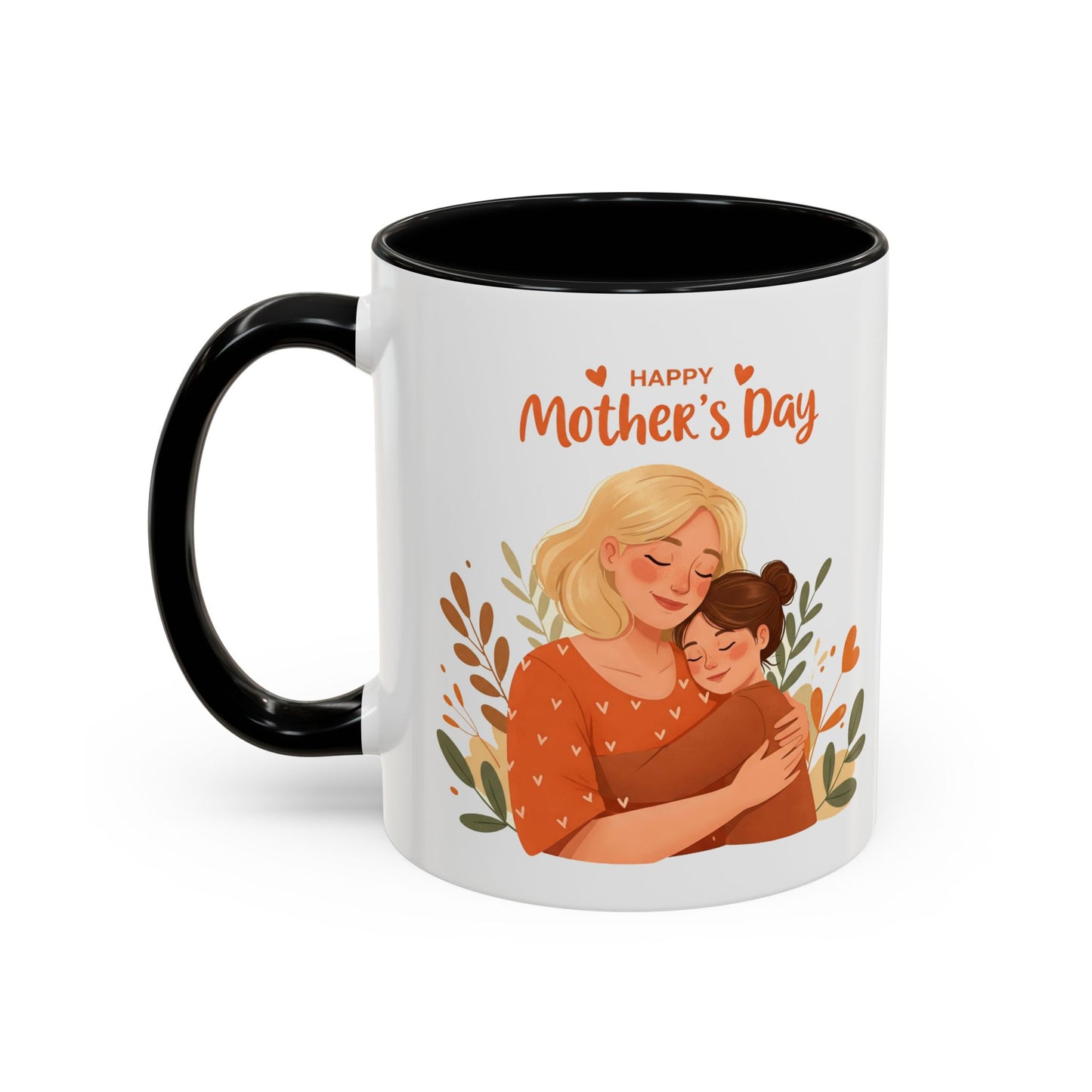 Happy Mother's Day Accent Coffee Mug - 11oz & 15oz, Perfect Gift for Moms