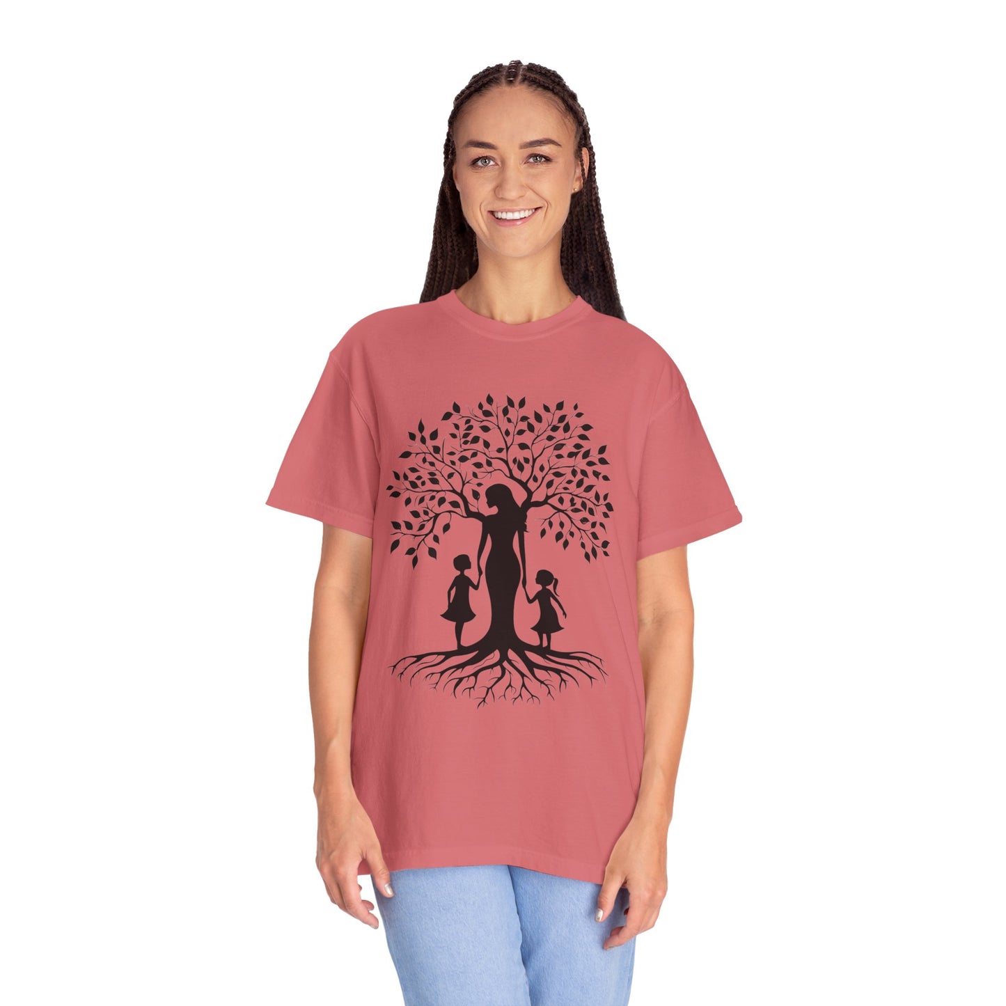 Nature-Inspired T-Shirt with Mom and Kids Design - Mother's day Gift - Birthday Gift