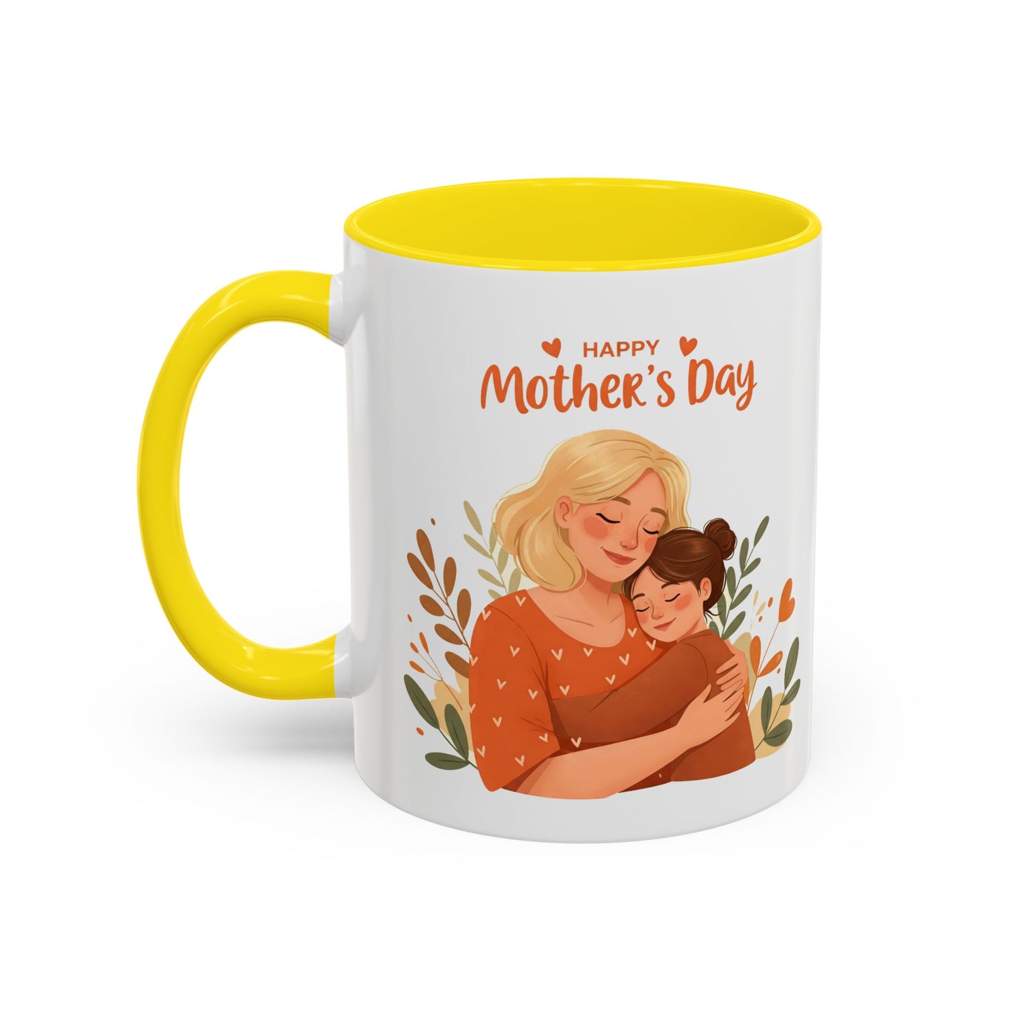 Happy Mother's Day Accent Coffee Mug - 11oz & 15oz, Perfect Gift for Moms