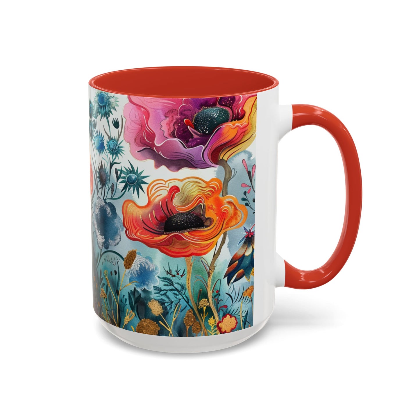 Accent Watercolor Coffee Mug, (11, 15oz)