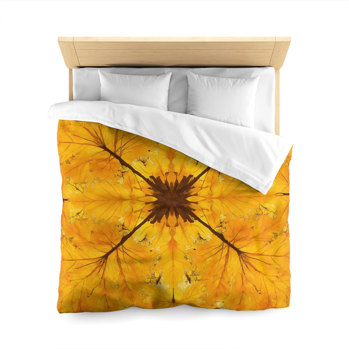 Autumn Leaf Microfiber Duvet Cover | Cozy Bedding for Fall Decor, Nature Lovers, Home Comfort, Gifts for Her, Seasonal Bedroom