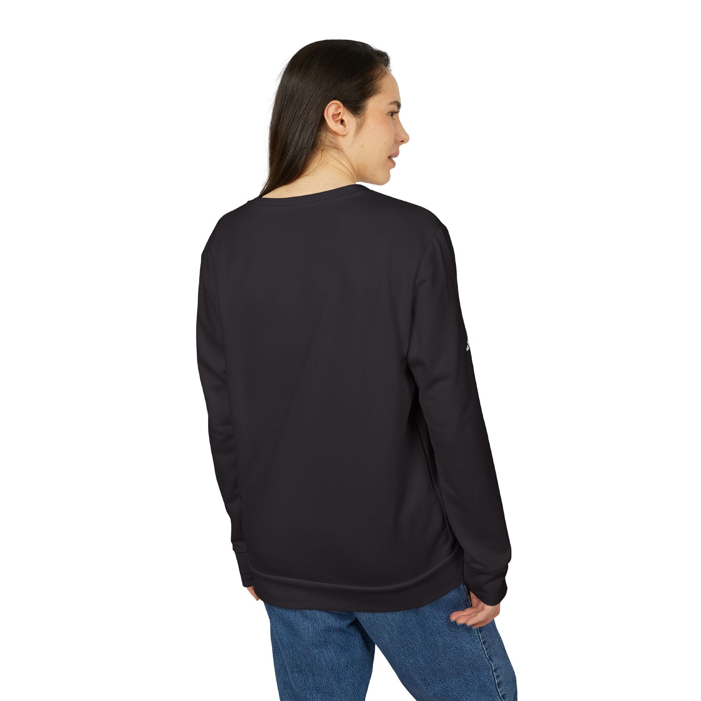 Adidas Women's Fleece Crewneck Sweatshirt - Fantasy Woman Face Fleece Sweatshirt