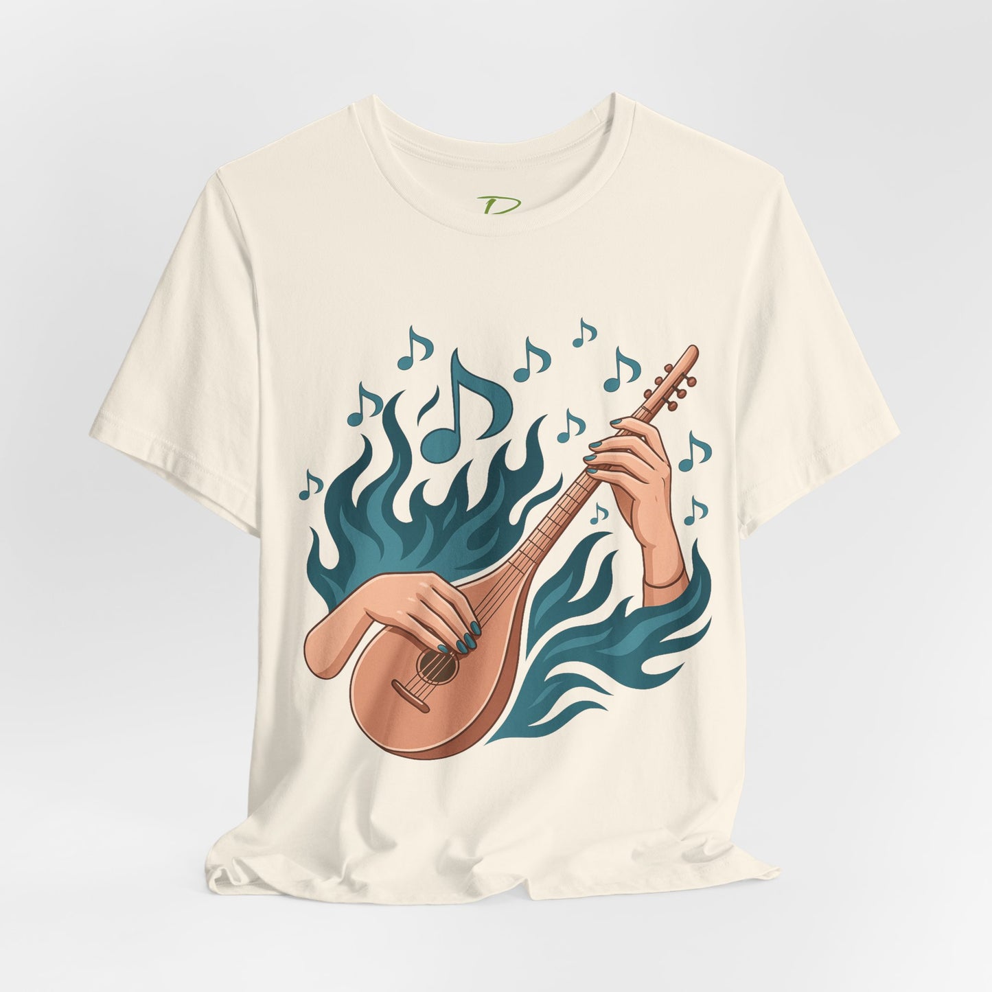 Musical Vibes Tee, Women's Graphic T-Shirt, Music Lover Gift, Casual Wear, Festival Outfit, Band Merch - Lightweight Fabric Tee