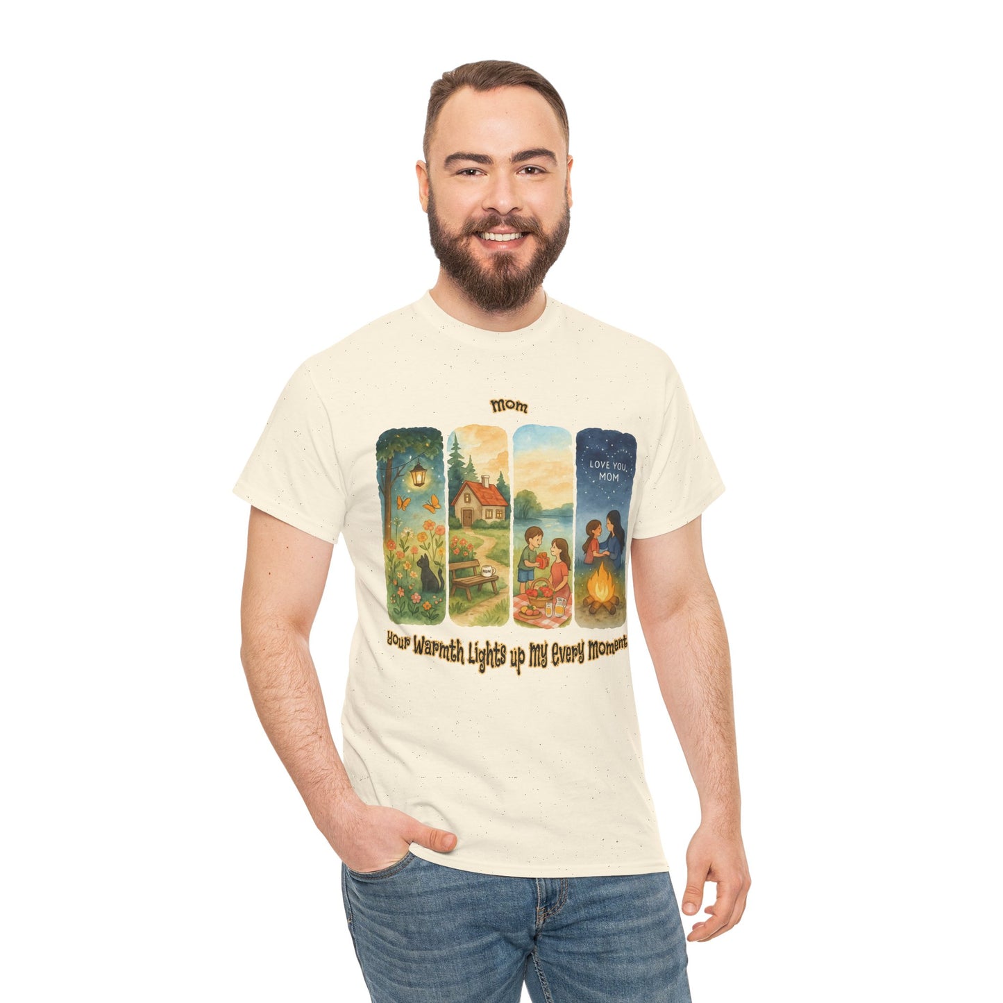 Mom Love Unisex Cotton Tee - Nostalgic & Heartwarming Gift for Mother's Day - Birthday Gift