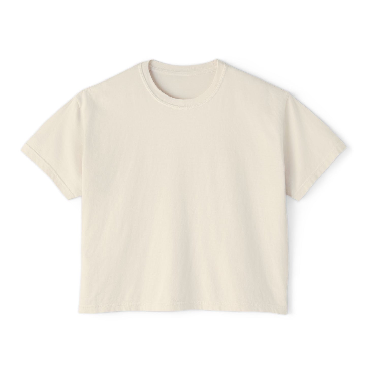 Artistic Women's Boxy Tee - Modern Graphic Top for Casual Style