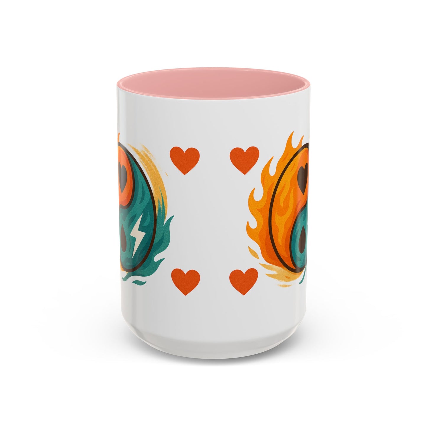 Bold Yin Yang Accent Coffee Mug – 11oz & 15oz – Perfect for Coffee Lovers