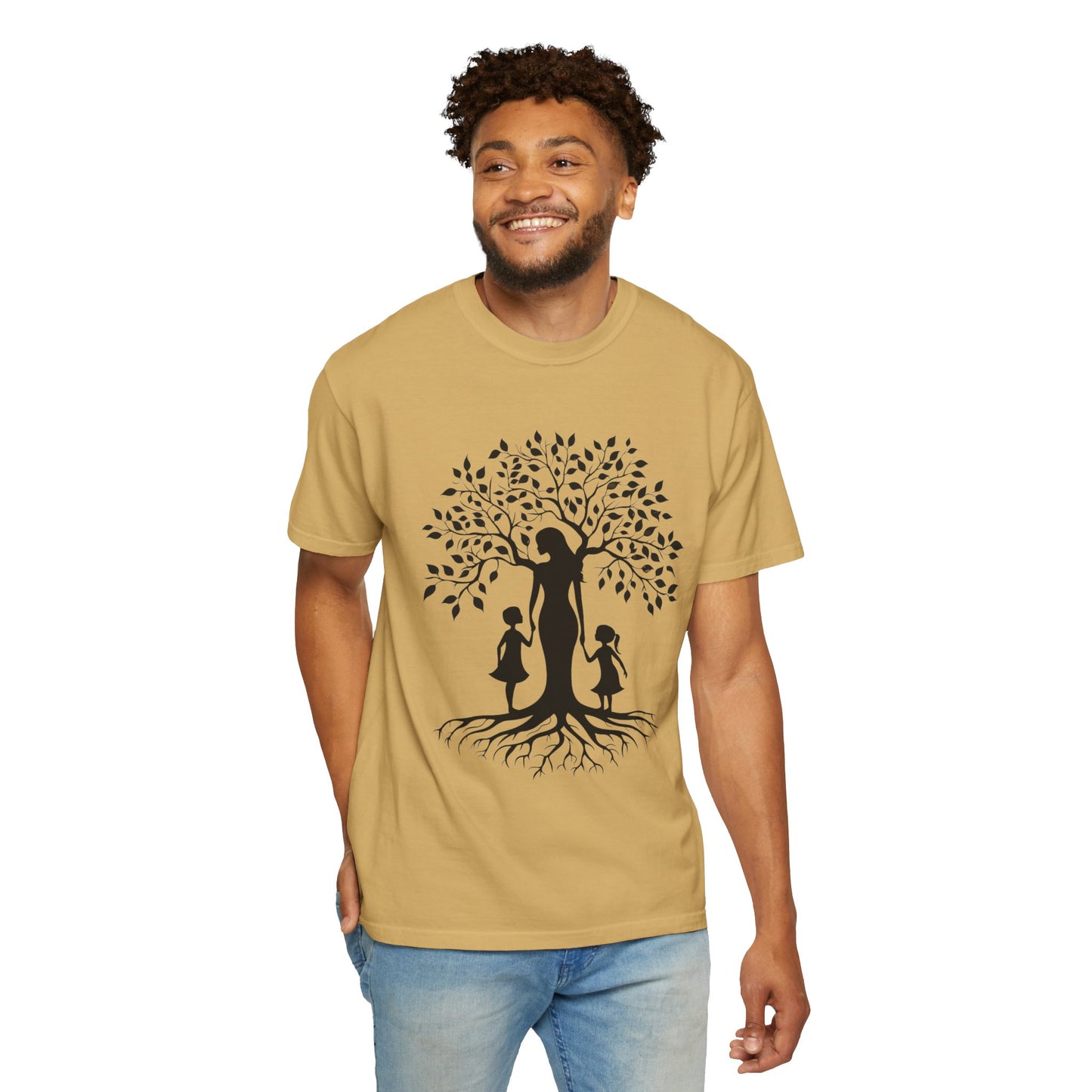 Nature-Inspired T-Shirt with Mom and Kids Design - Mother's day Gift - Birthday Gift