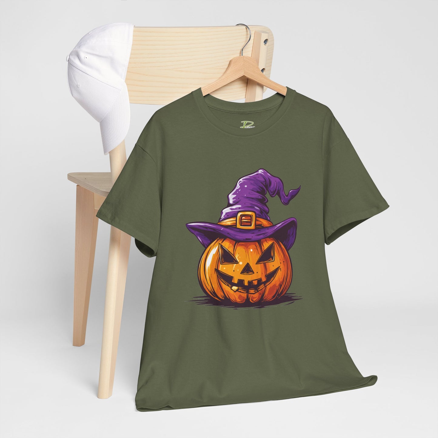Pumpkin T-shirt - Halloween Tee - Unisex Heavy Cotton Tee - Spooky t-shirt