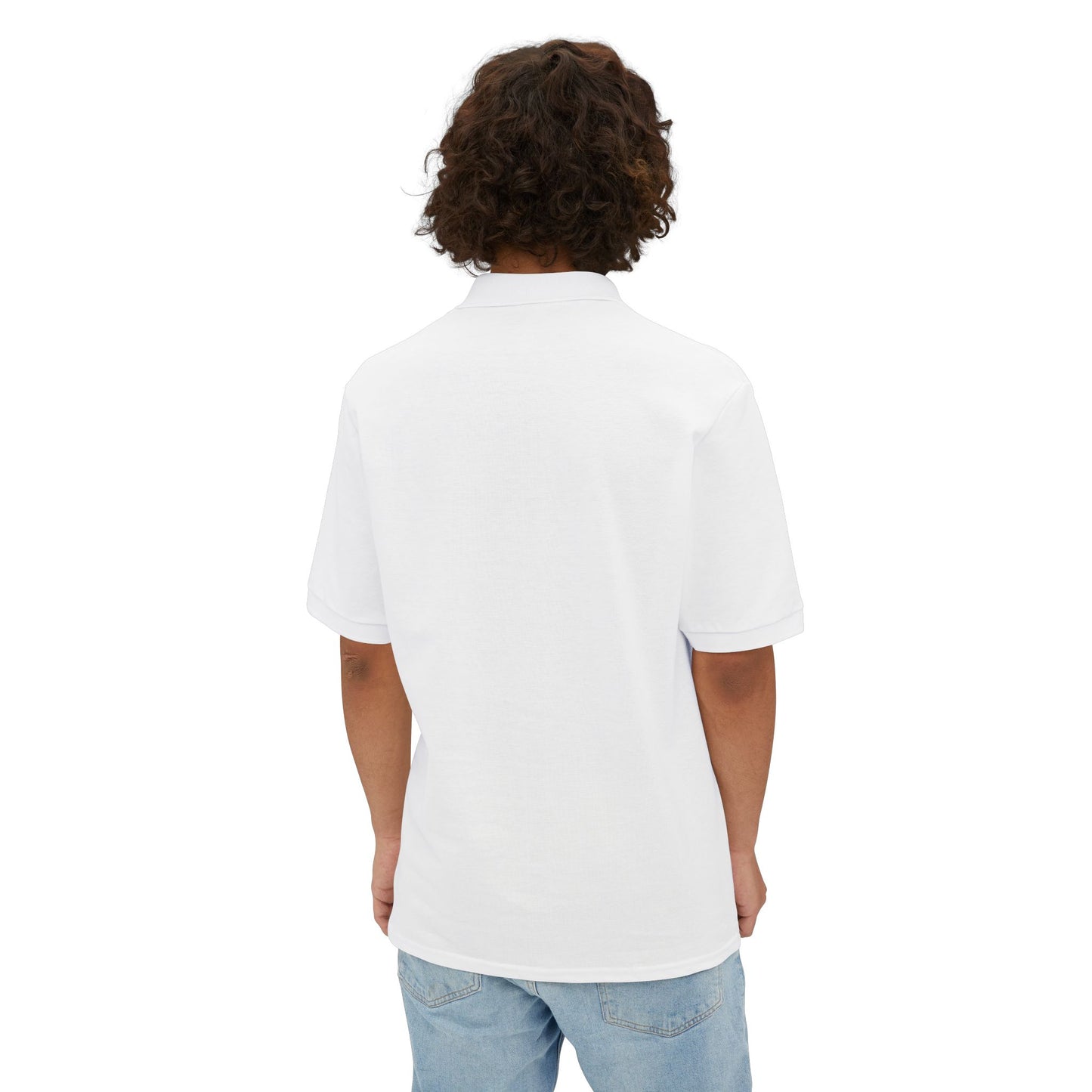 Smiley Face Men's Piqué Polo - Casual and Trendy Graphic Polo Shirt