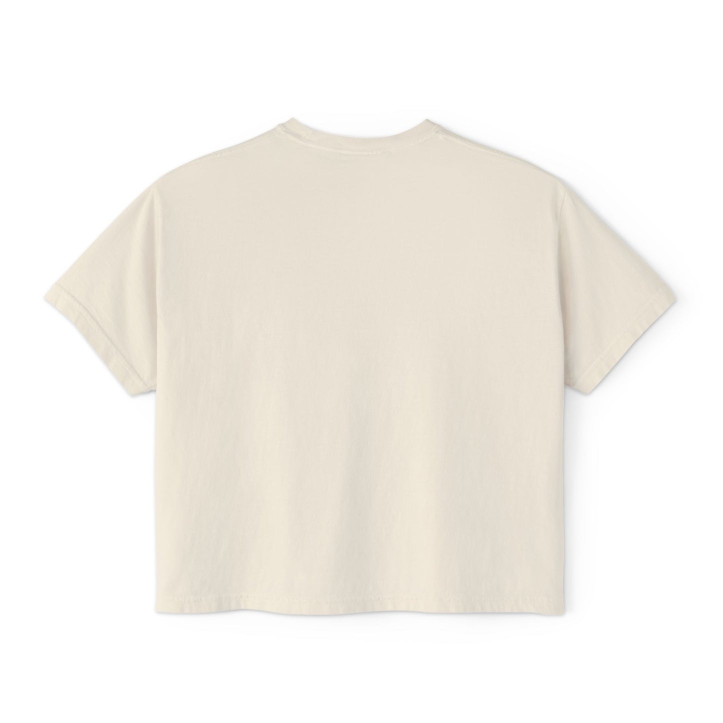 Boho Floral Women's Boxy Tee - Artistic Graphic T-Shirt for Everyday Style