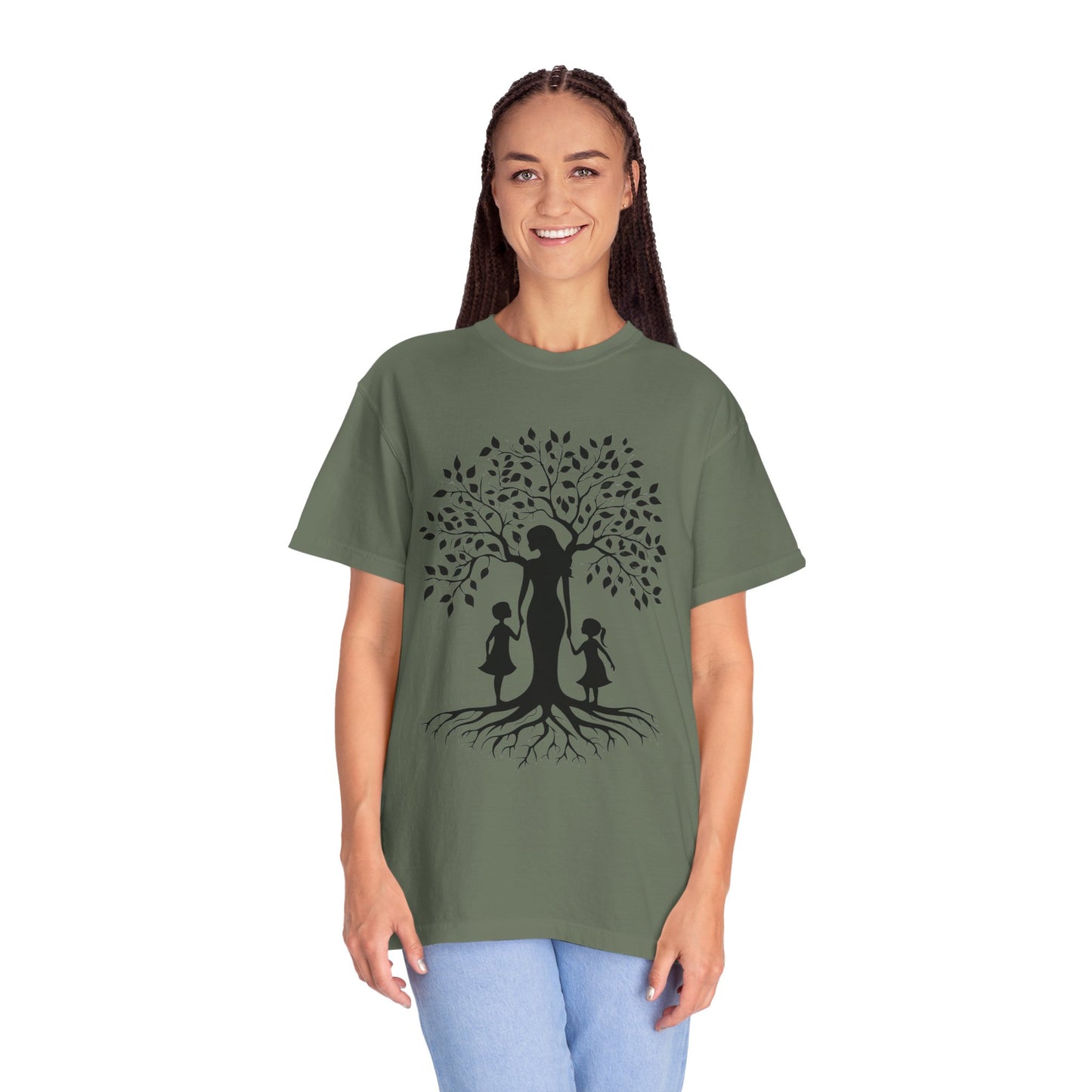 Nature-Inspired T-Shirt with Mom and Kids Design - Mother's day Gift - Birthday Gift
