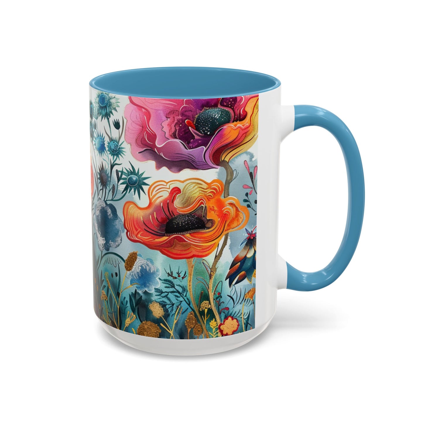 Accent Watercolor Coffee Mug, (11, 15oz)