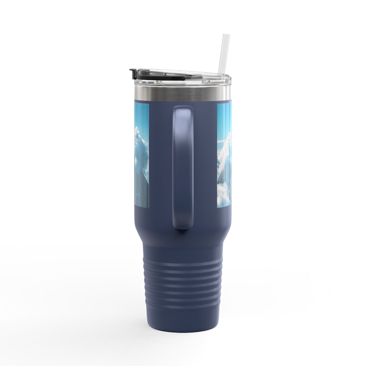 Insulated Travel Mug, 40oz - Cloud Smiles Design Insulated Mug