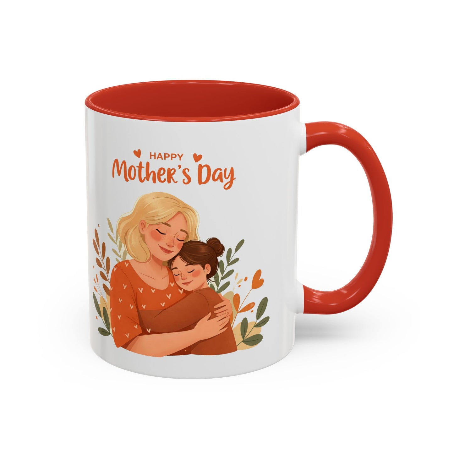 Happy Mother's Day Accent Coffee Mug - 11oz & 15oz, Perfect Gift for Moms