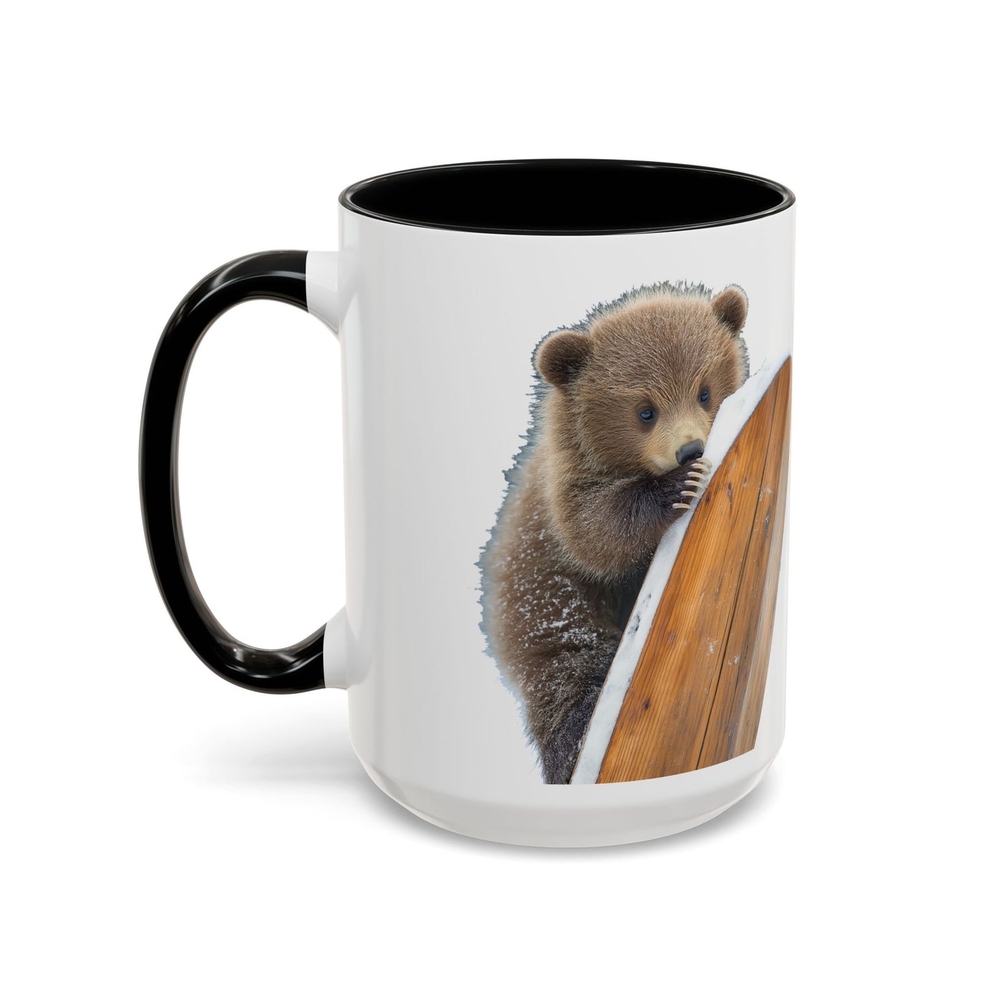 Bear Accent Watercolor Coffee Mug, (11oz, 15oz)