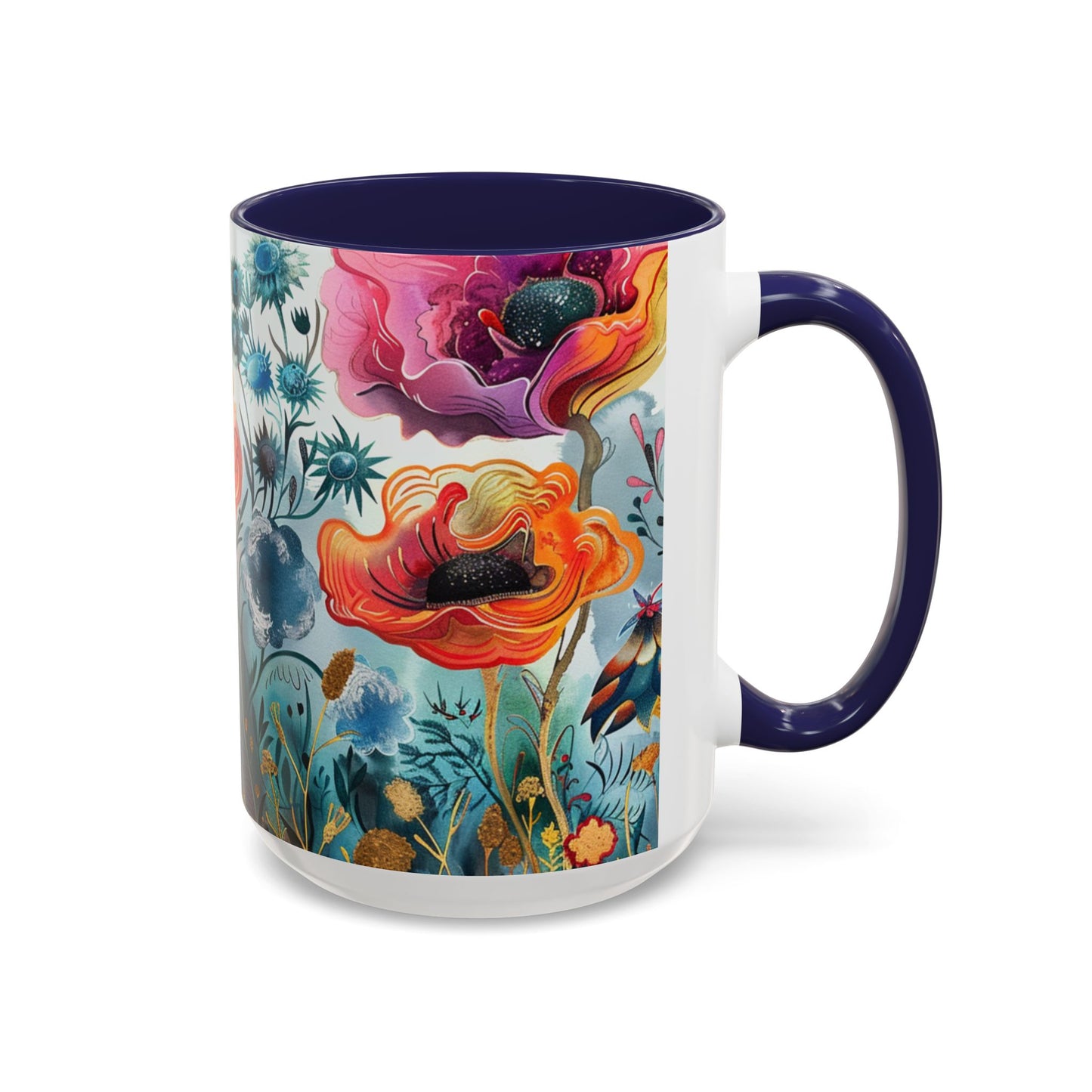 Accent Watercolor Coffee Mug, (11, 15oz)