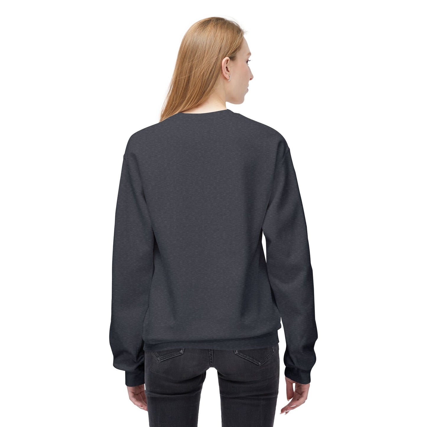 Unisex Midweight Soft style Fleece Crewneck Sweatshirt - Majestic Lion Design Sweatshirt
