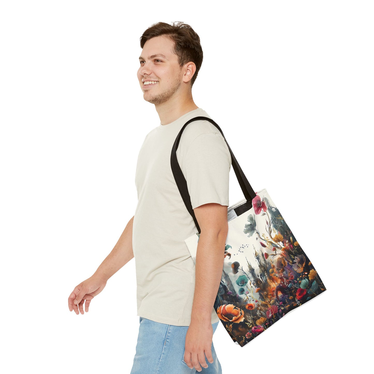 Nature and Castle Tote Bag - Two side print