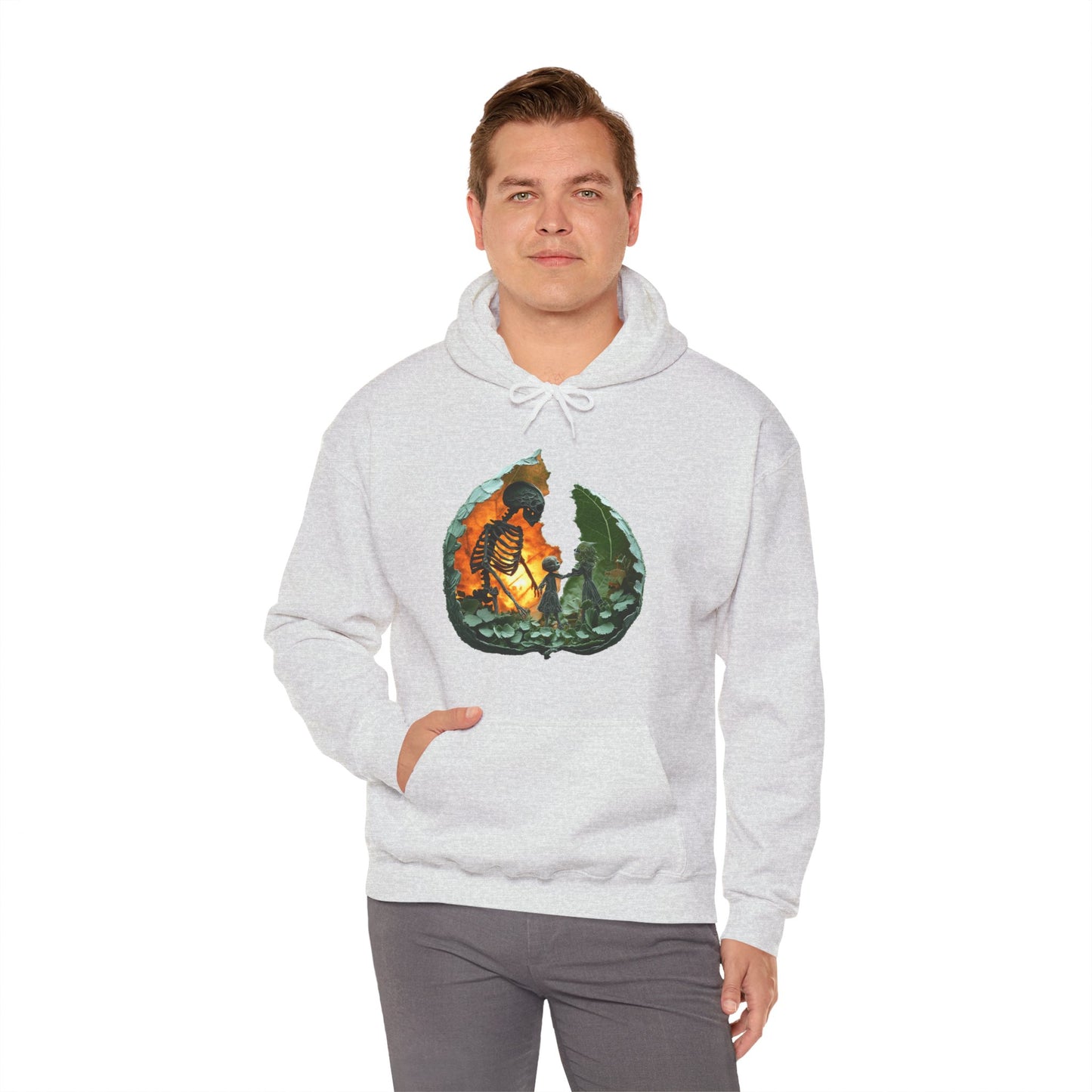 Unisex Heavy Blend™ Hooded Sweatshirt - Skeleton Design Hoodie