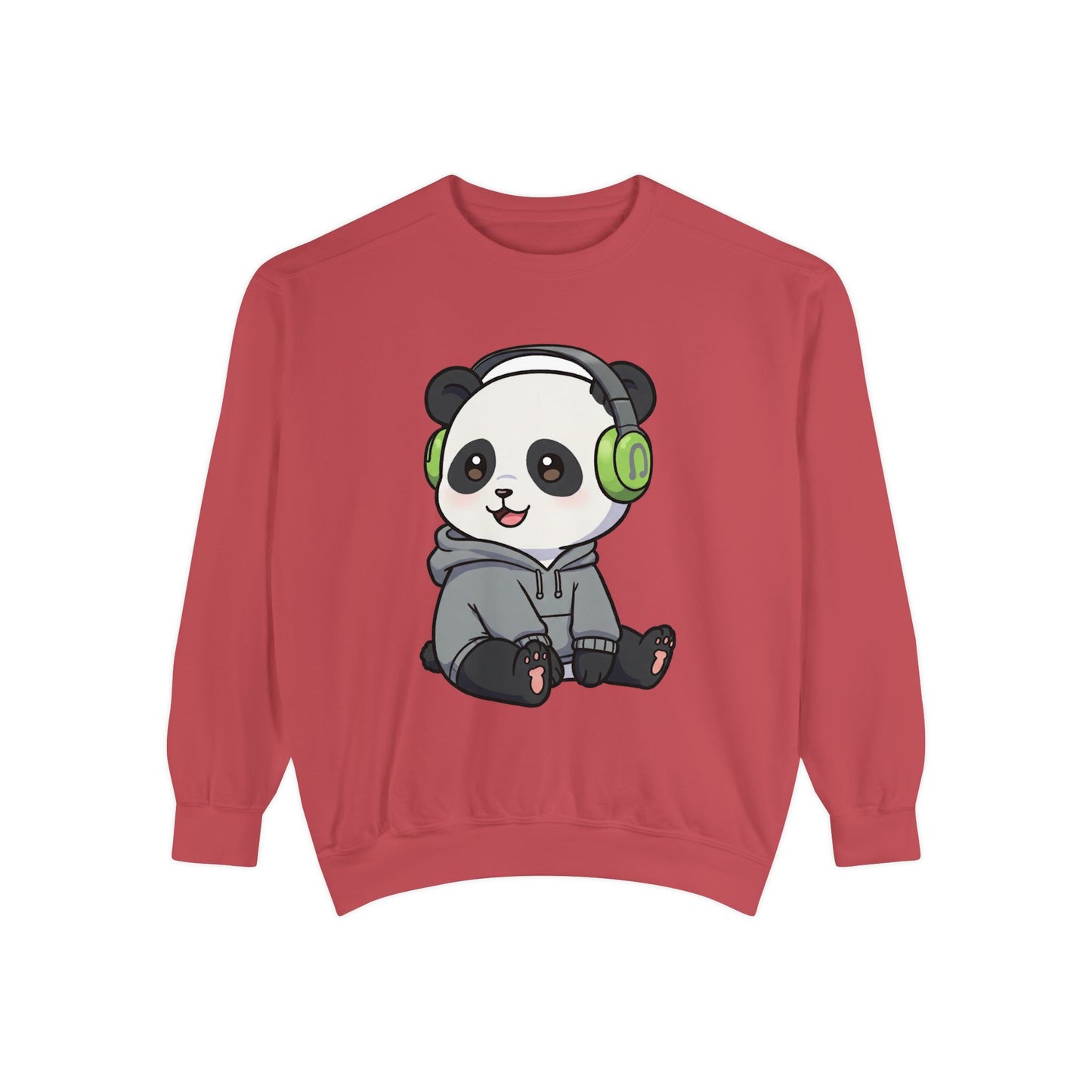 Cute Panda Graphic Sweatshirt - Cozy Unisex Wear for Animal Lovers
