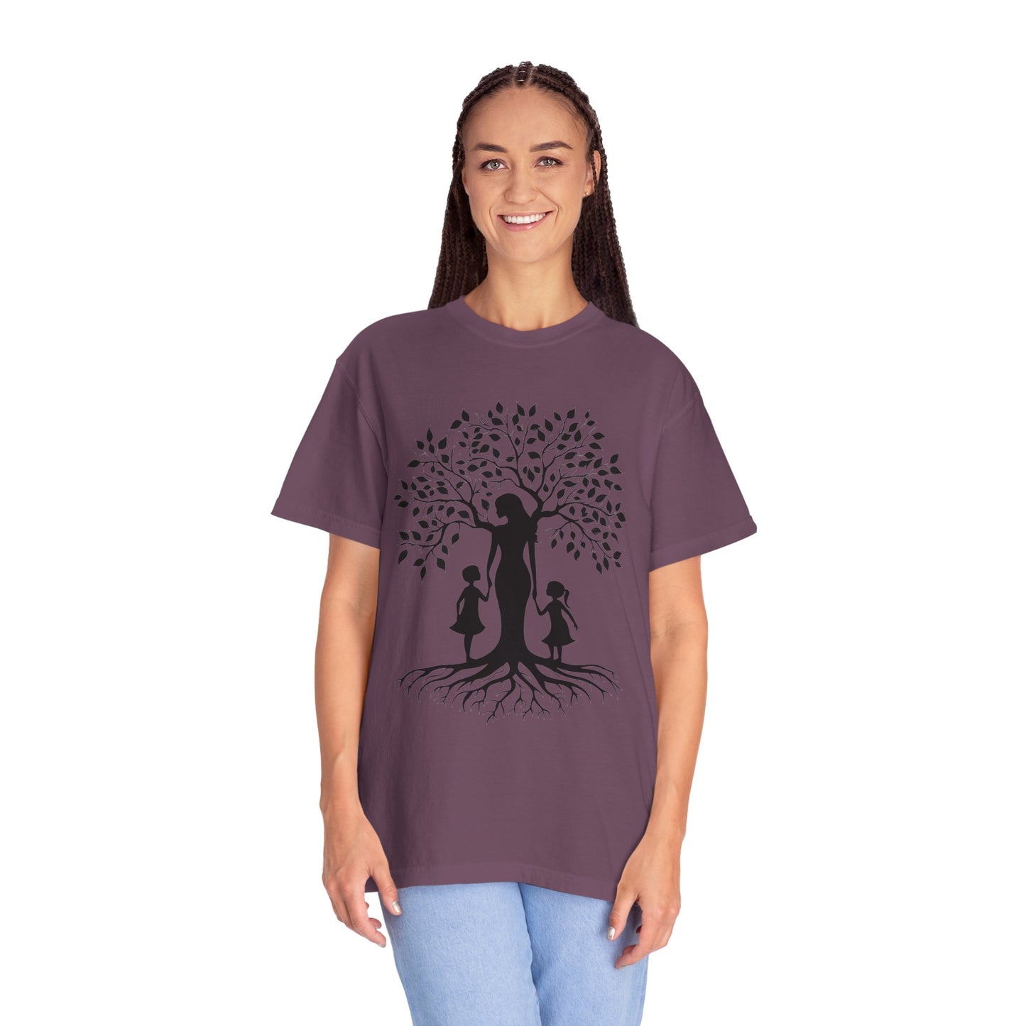 Nature-Inspired T-Shirt with Mom and Kids Design - Mother's day Gift - Birthday Gift