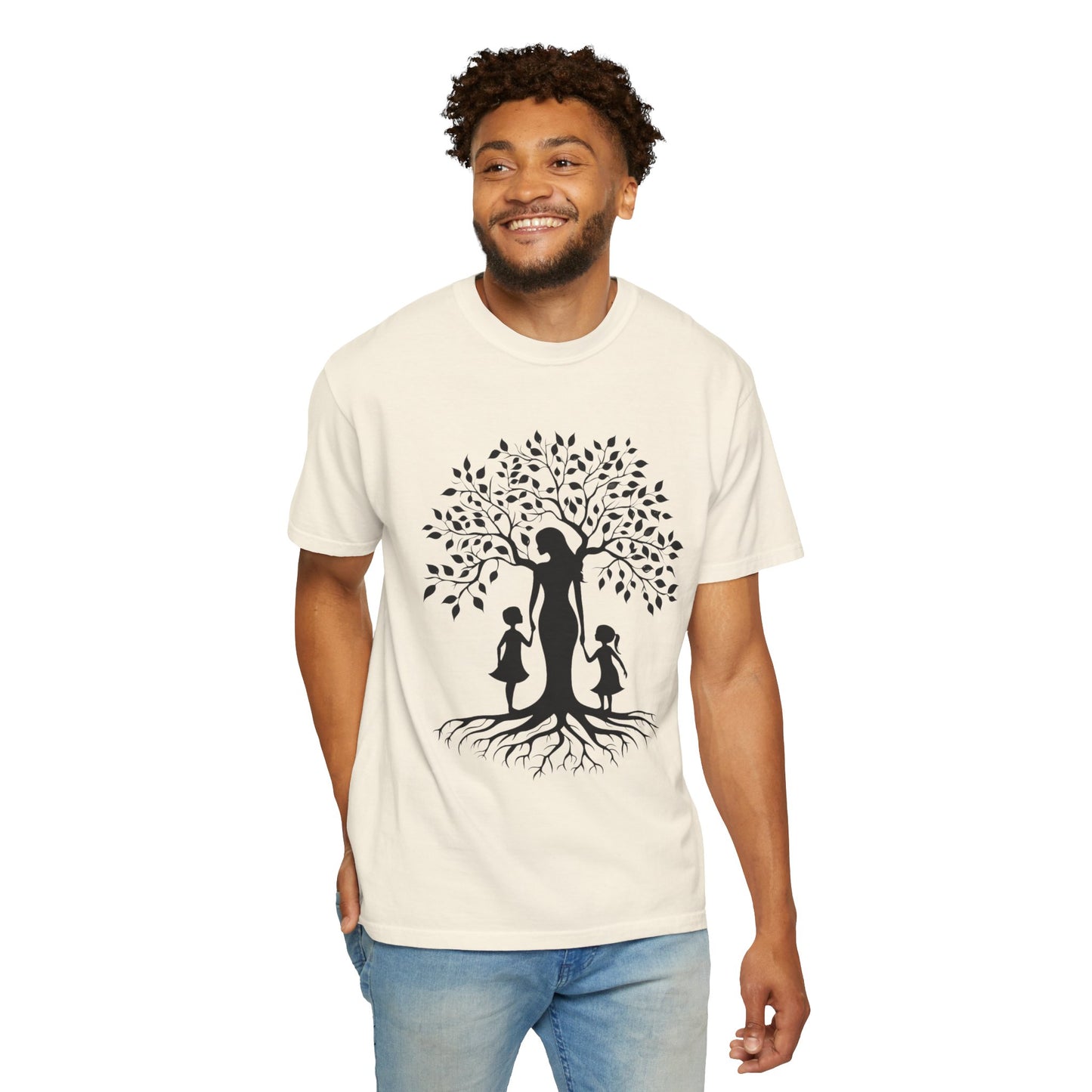 Nature-Inspired T-Shirt with Mom and Kids Design - Mother's day Gift - Birthday Gift