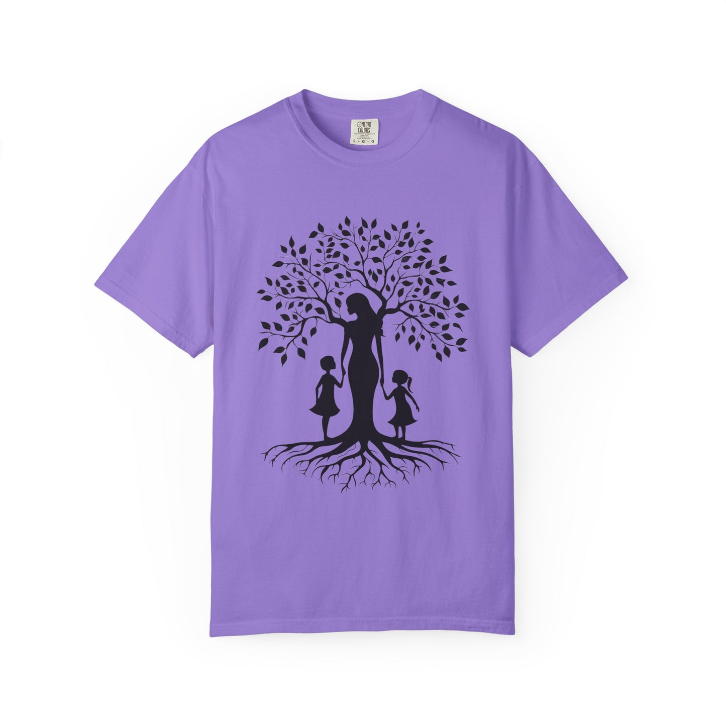 Nature-Inspired T-Shirt with Mom and Kids Design - Mother's day Gift - Birthday Gift