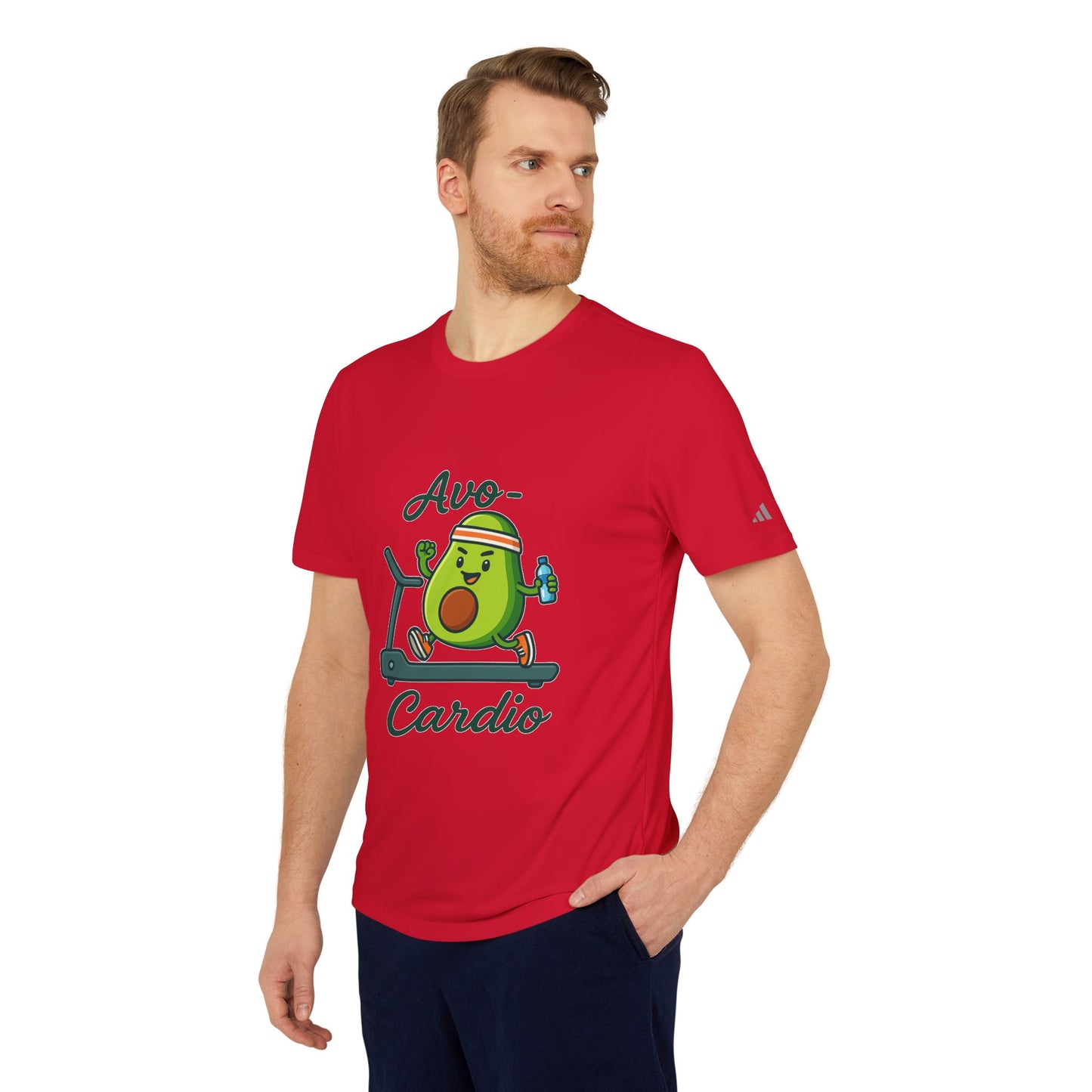 Funny Adidas Avocado Cardio T-Shirt, Unisex Workout Tee, Perfect Gift for Fitness Lovers, Gym Wear, Casual Style, Fitness Enthusiast Apparel