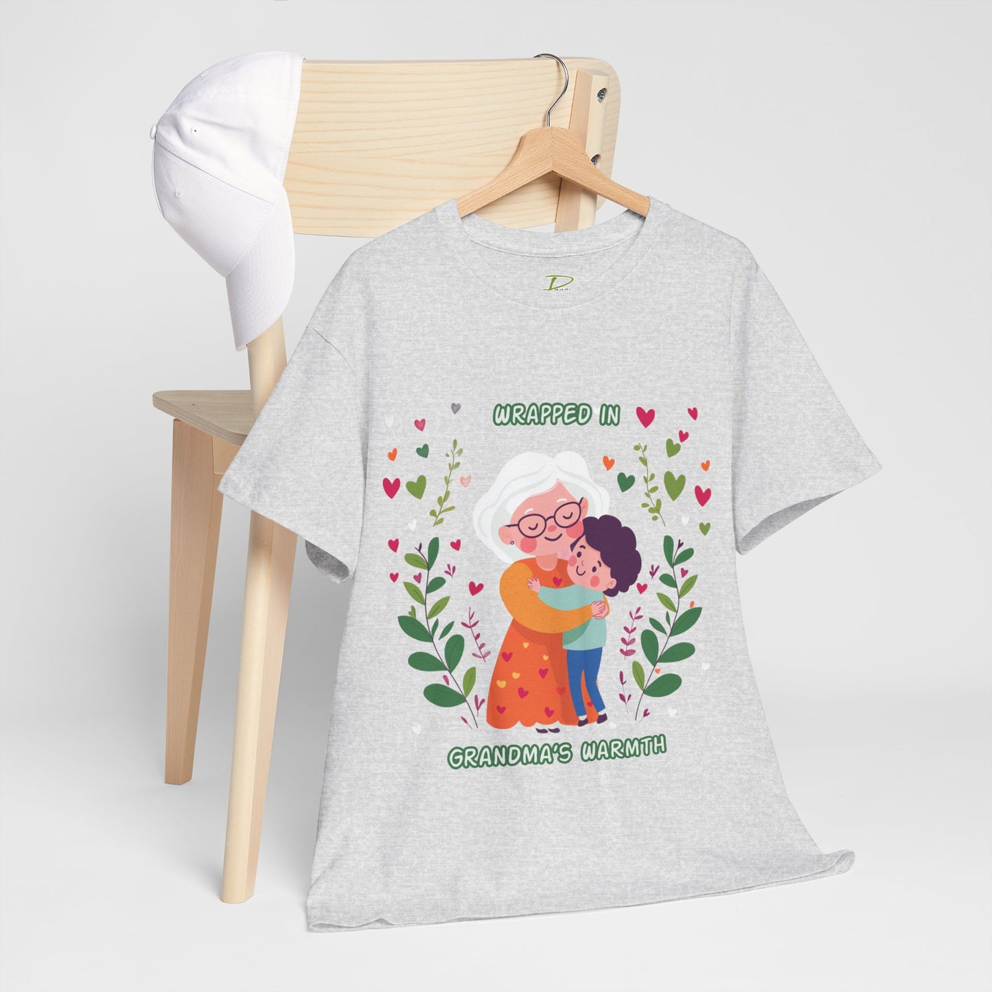 Grandma's Love Heavy Cotton Tee - Heartfelt Family Connection T-Shirt