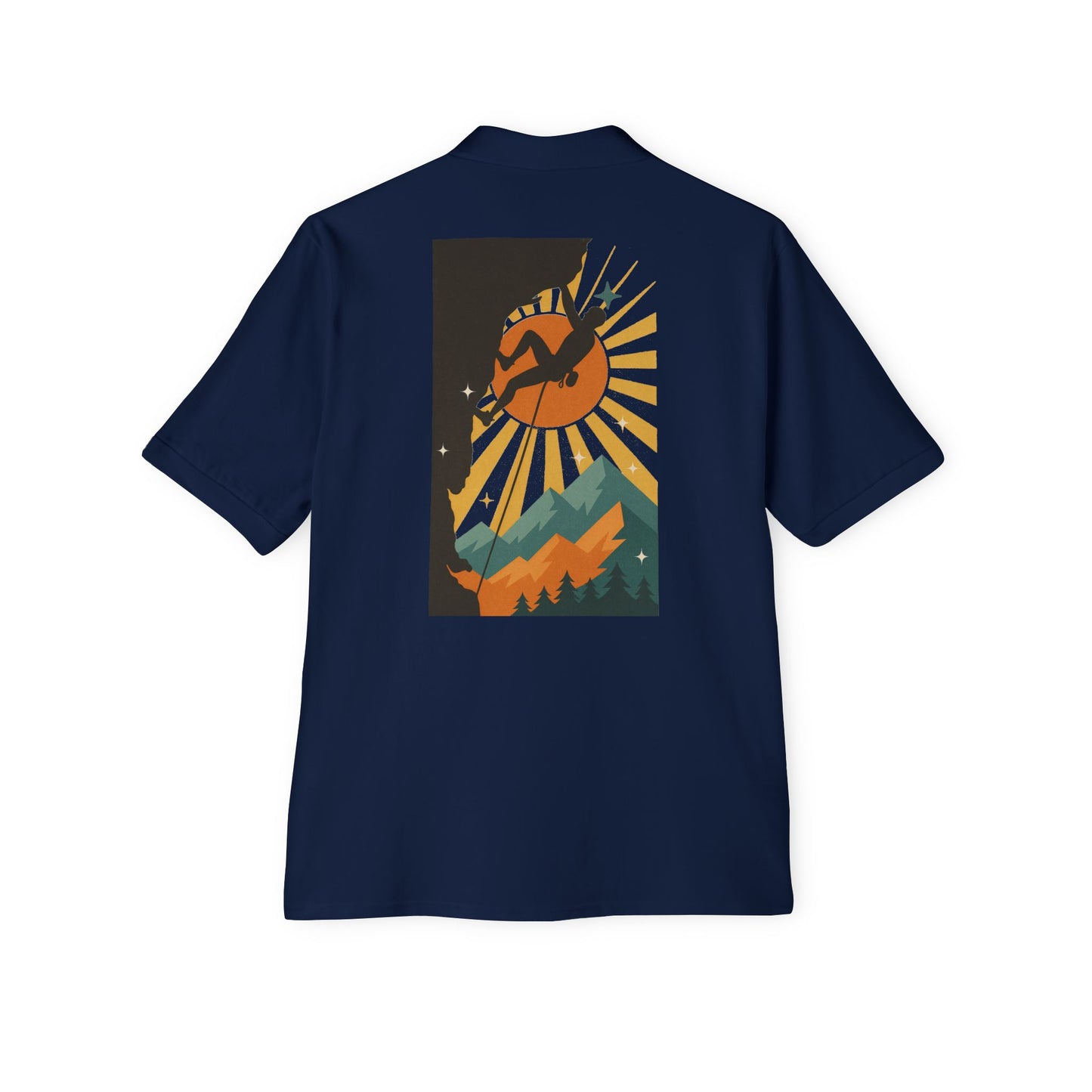 Climbing Adventure Men’s Polo - Casual Fit, Outdoor Wear