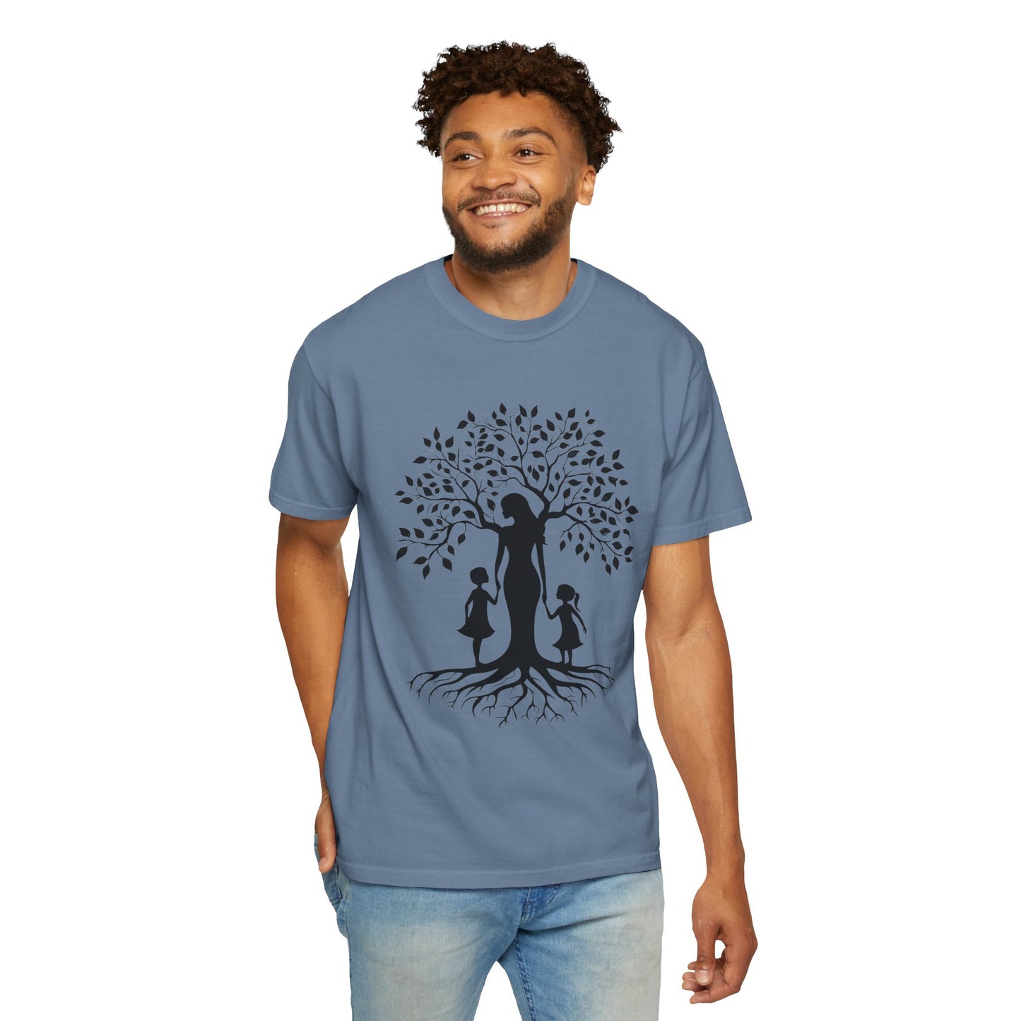 Nature-Inspired T-Shirt with Mom and Kids Design - Mother's day Gift - Birthday Gift