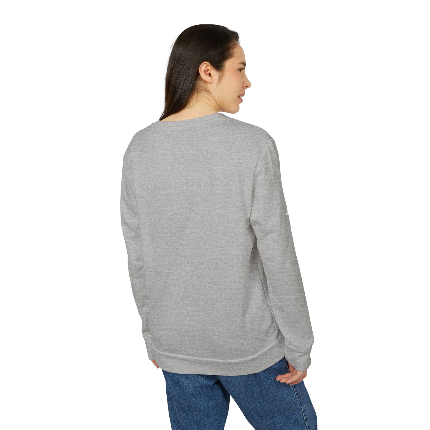Adidas Women's Fleece Crewneck Sweatshirt - Fantasy Woman Face Fleece Sweatshirt