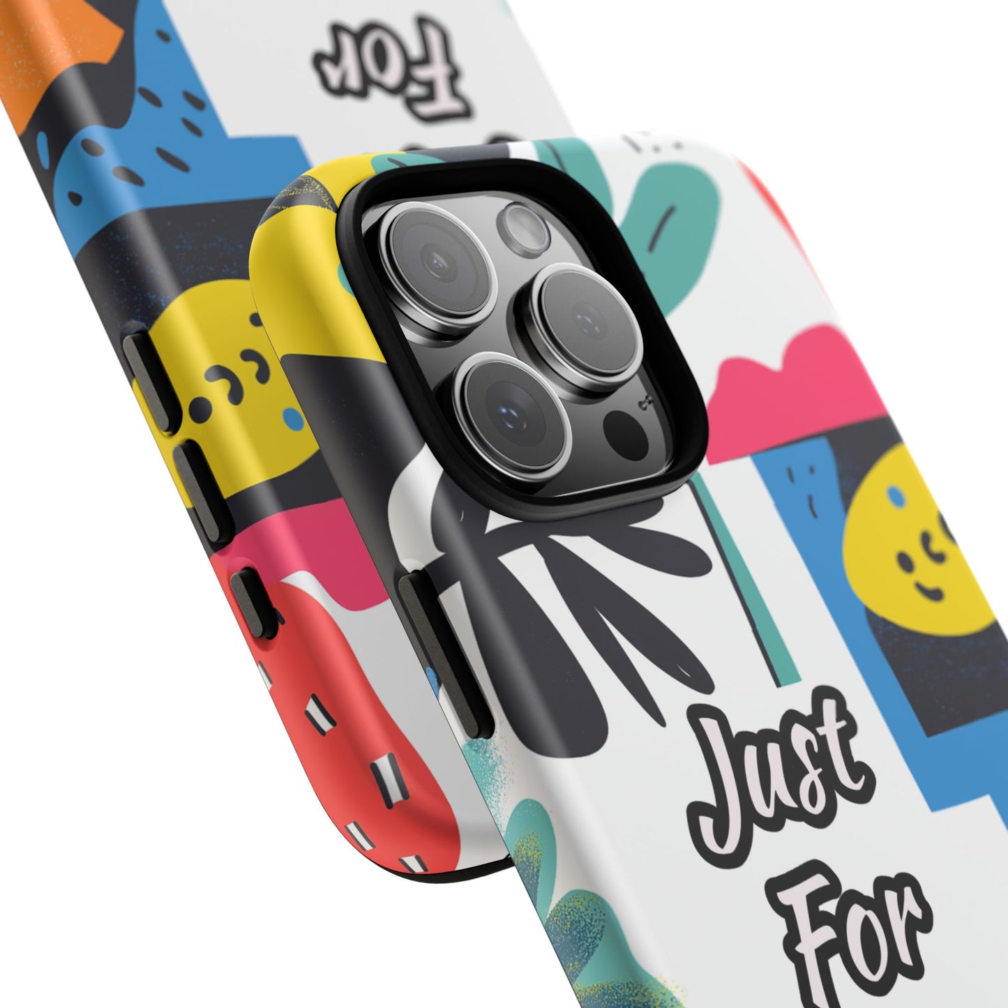Colorful Phone Case with "Just For You" Design - Fun Gift, Unique Phone Accessory, Vibrant Design, Custom Gift Idea, Personal Touch