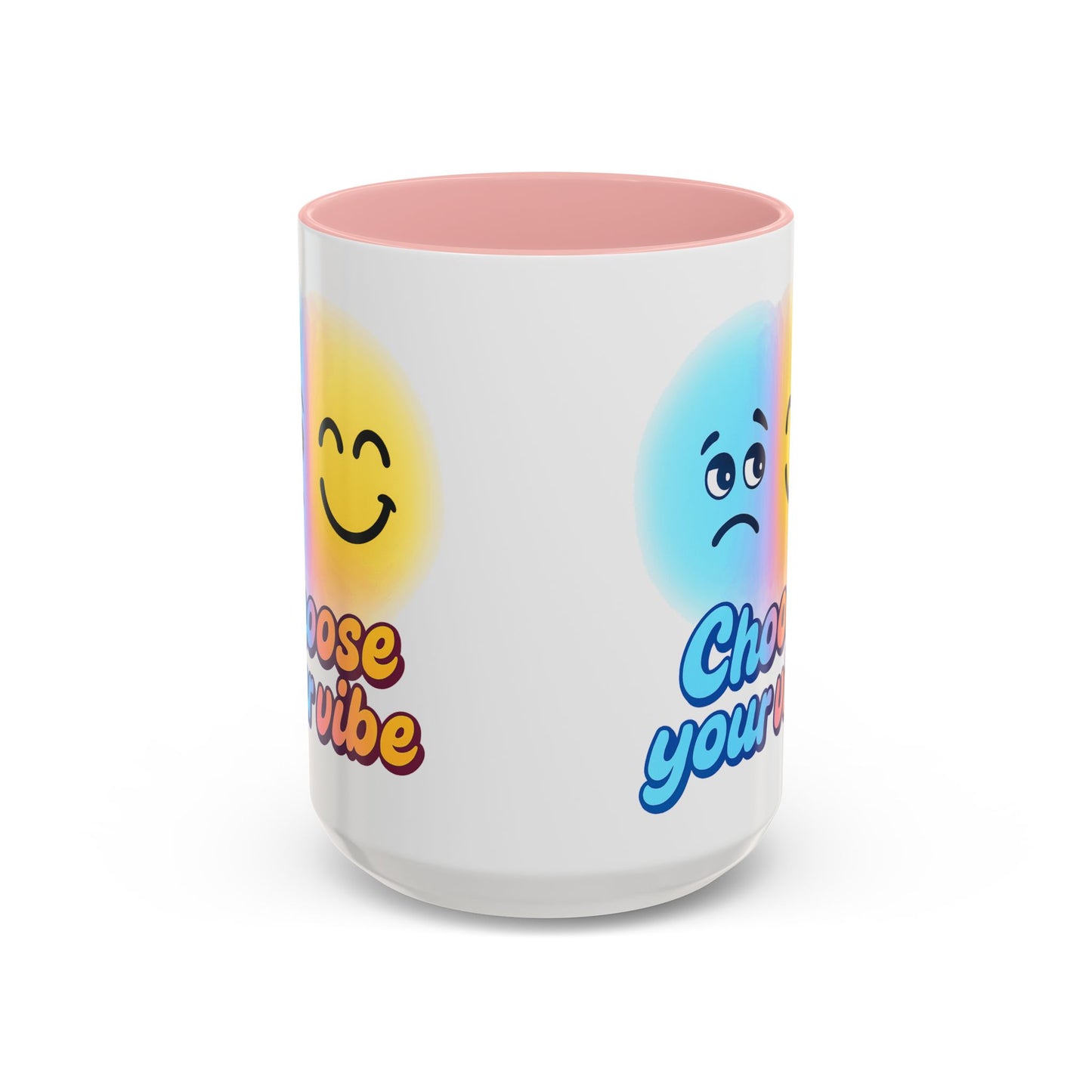 Choose Your Vibe Coffee Mug - Fun Accent Mug for Positive Energy, Happy Mood Gifts, Coffee Lovers, Unique Cup for Home or Office