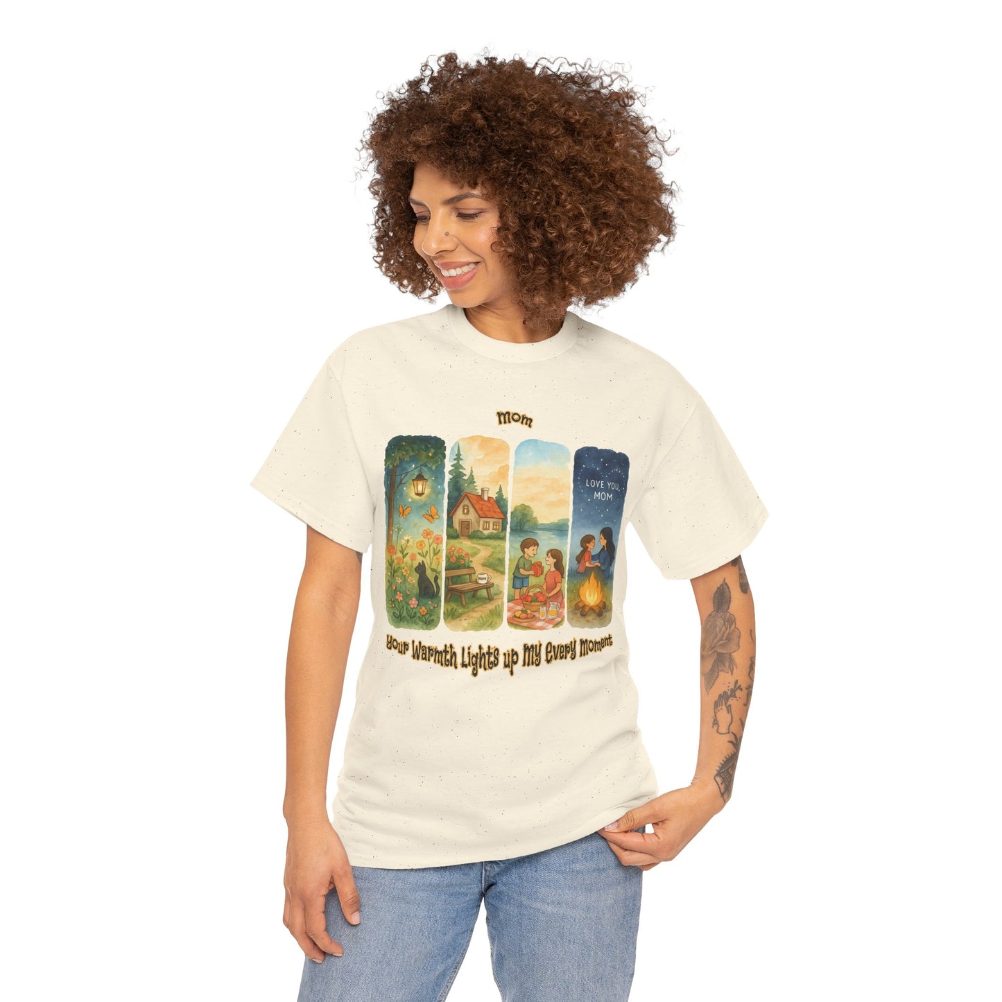 Mom Love Unisex Cotton Tee - Nostalgic & Heartwarming Gift for Mother's Day - Birthday Gift