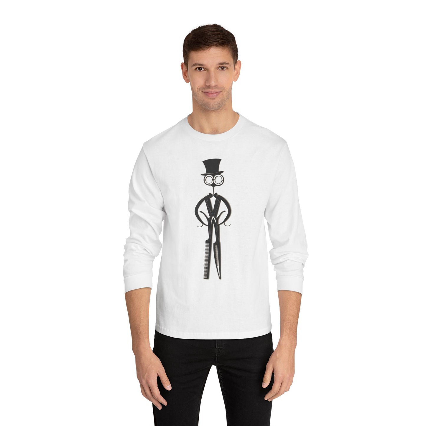 Barber Art Long Sleeve Tee - Unisex Classic Long Sleeve T-Shirt