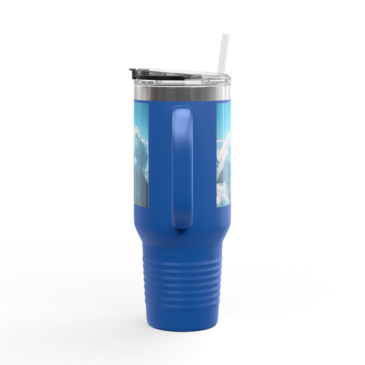 Insulated Travel Mug, 40oz - Cloud Smiles Design Insulated Mug