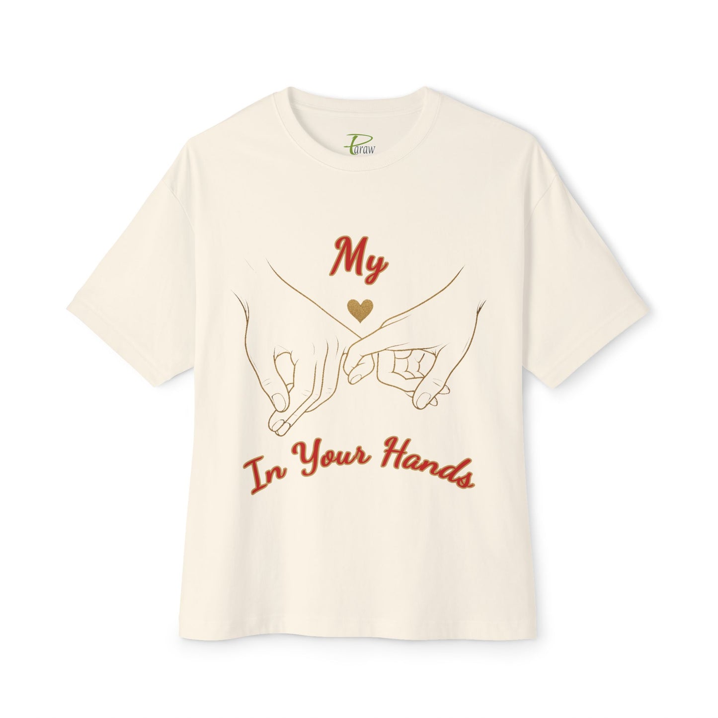 Unisex Oversized Boxy Tee - 'Love Connection' Graphic T-Shirt