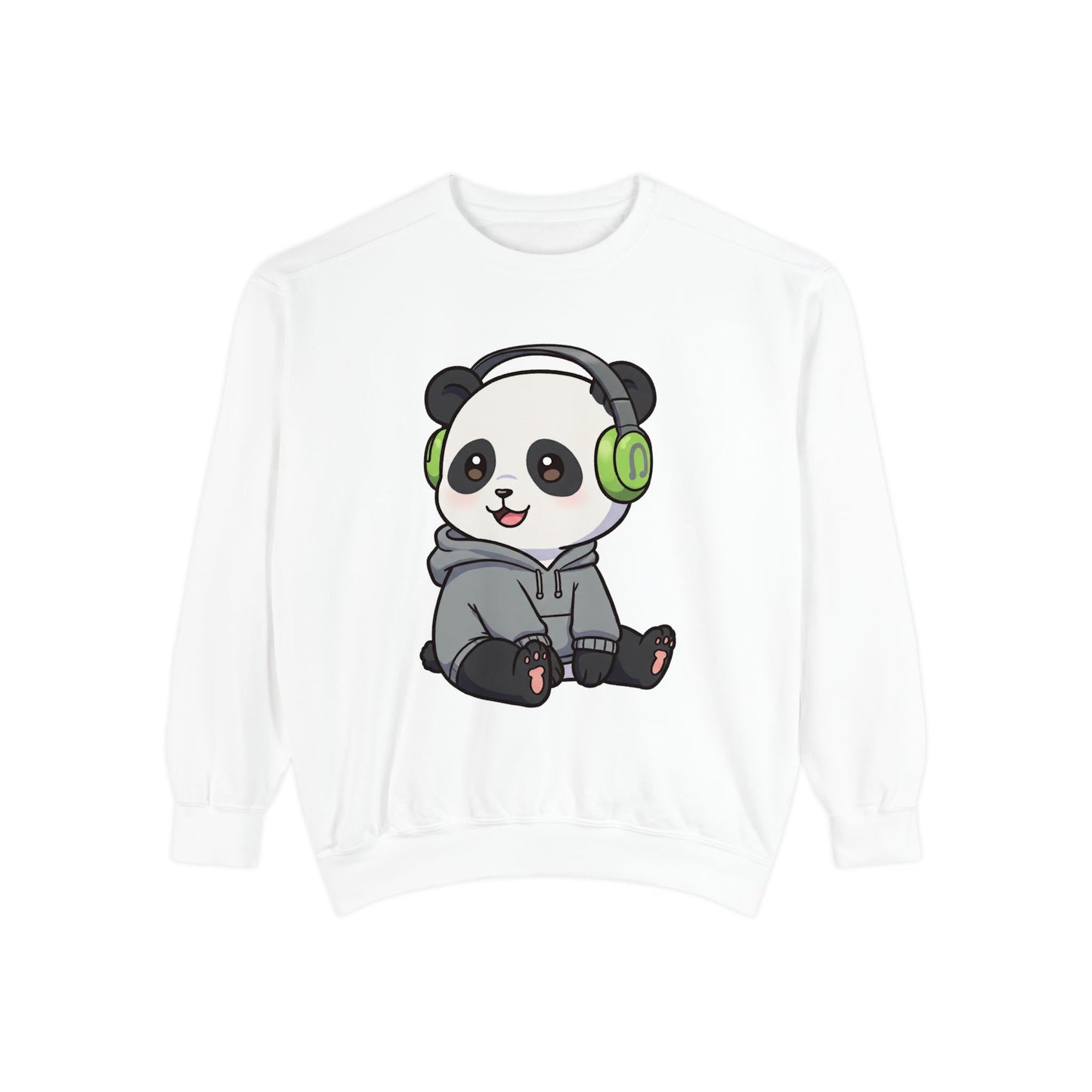 Cute Panda Graphic Sweatshirt - Cozy Unisex Wear for Animal Lovers