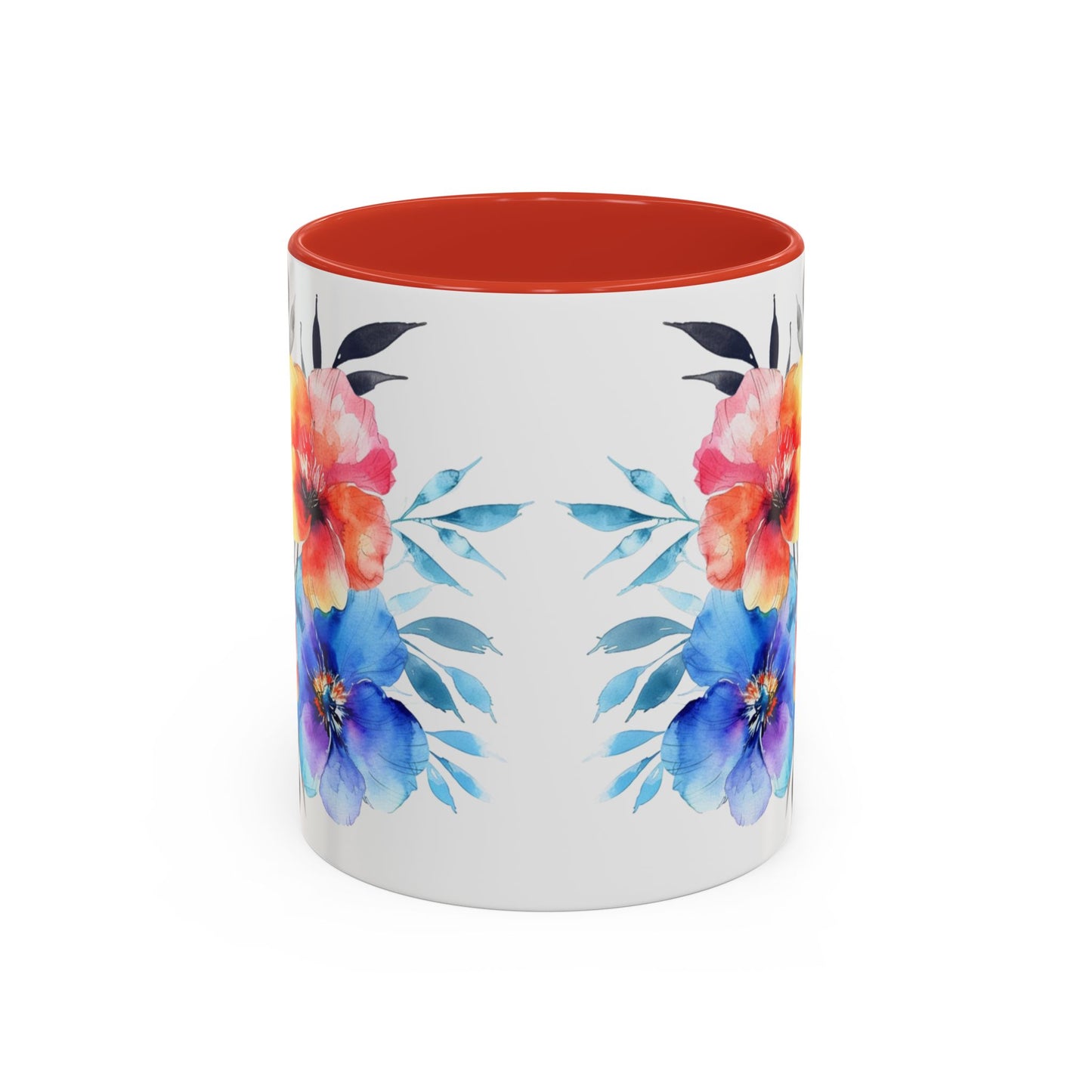 Oil colored Wildflowers Accent Coffee Mug, (11oz, 15oz)