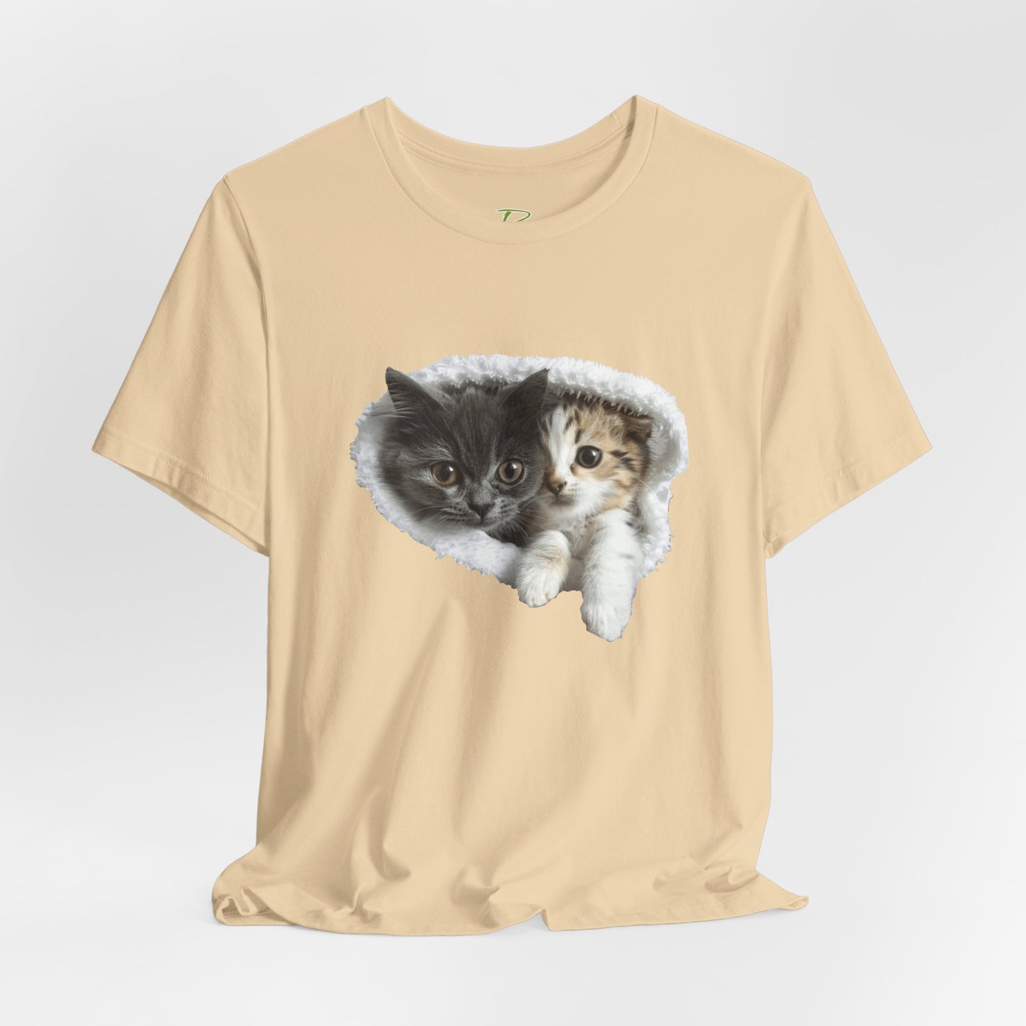 Cute Cats T-shirt for Cat Lovers - Lightweight Fabric Tee