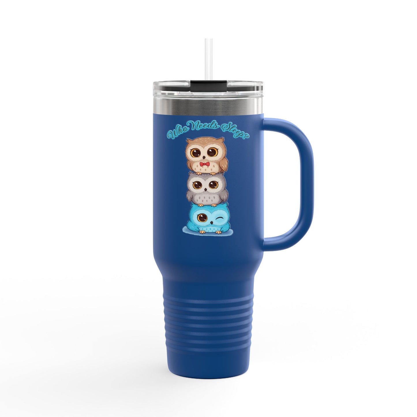 Cute Owl Insulated Travel Mug - 40oz, Perfect for Coffee Lovers