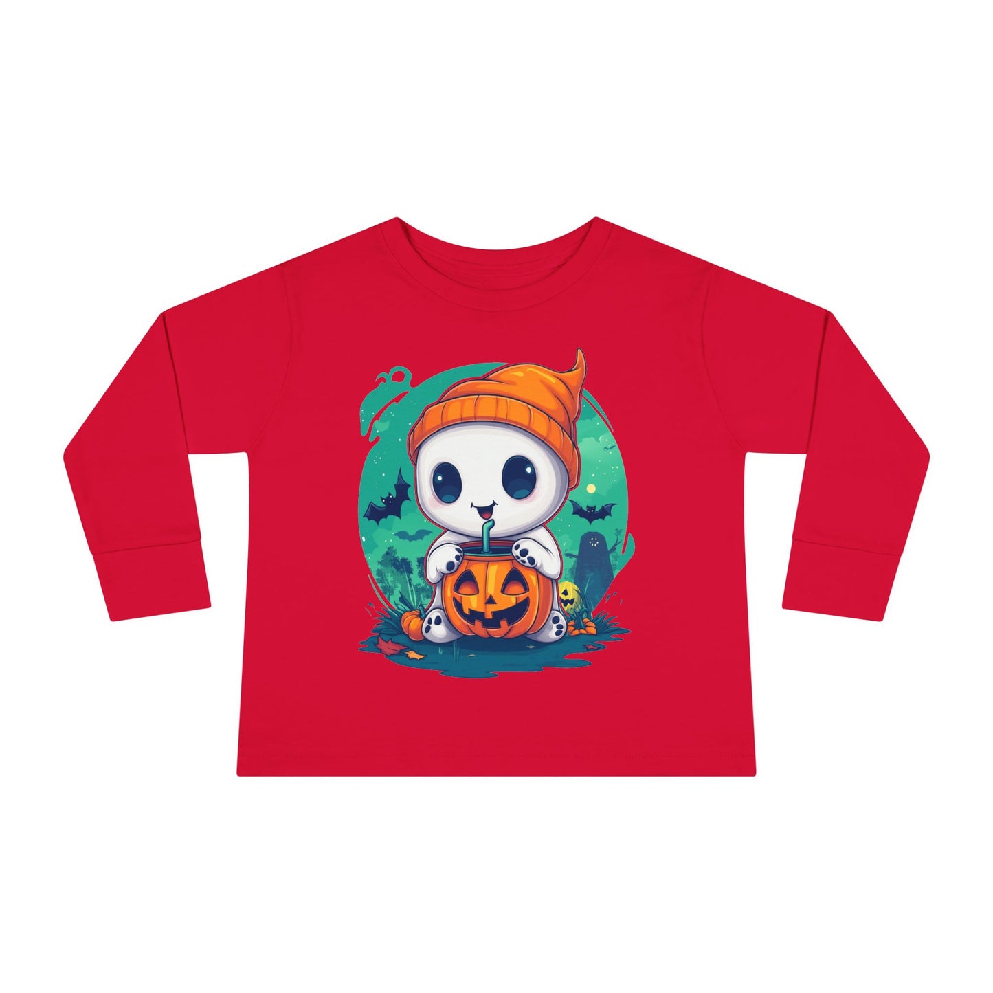 Toddler Long Sleeve Tee - Cute Halloween Design - Soft & Cozy Toddler Shirt