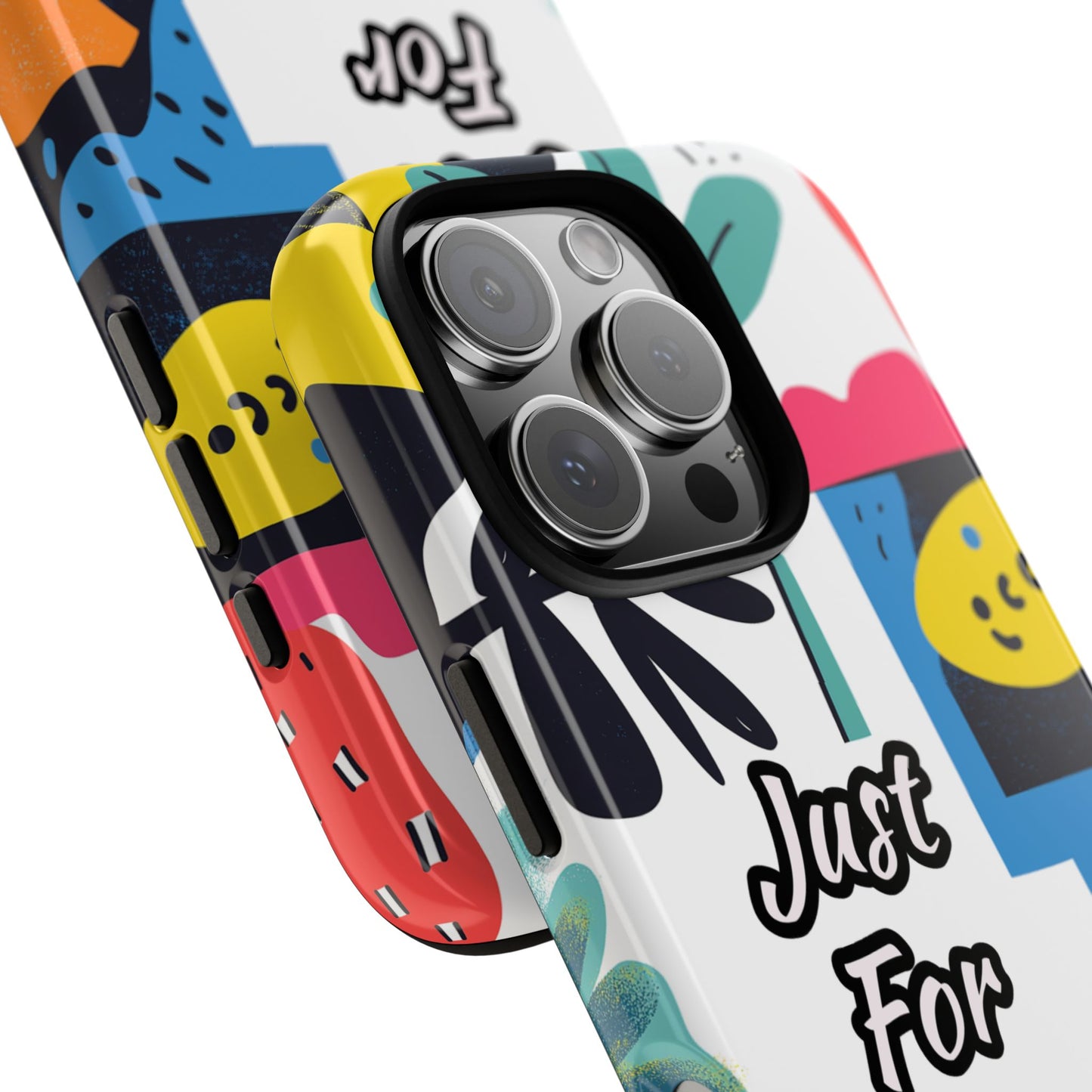 Colorful Phone Case with "Just For You" Design - Fun Gift, Unique Phone Accessory, Vibrant Design, Custom Gift Idea, Personal Touch