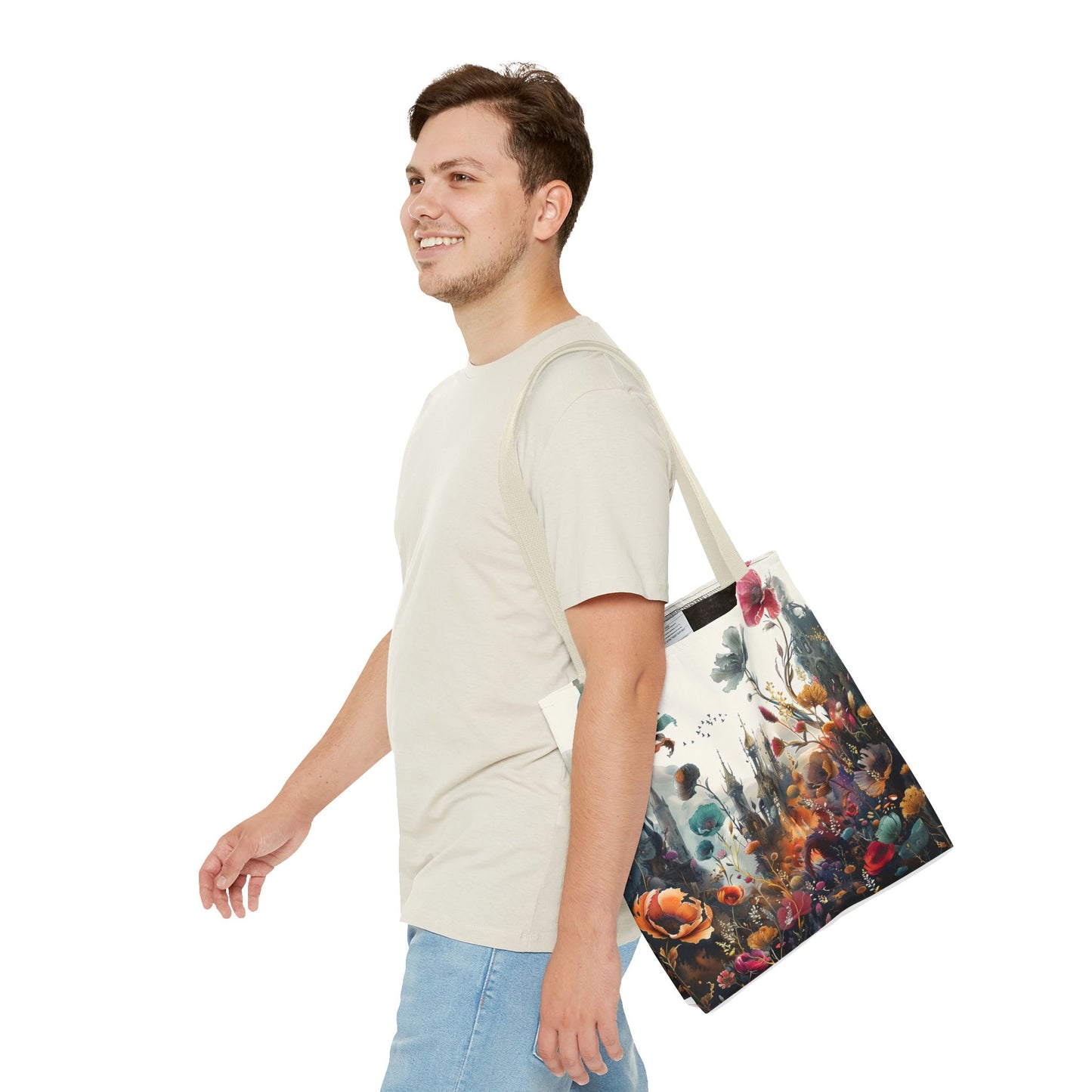 Nature and Castle Tote Bag - Two side print