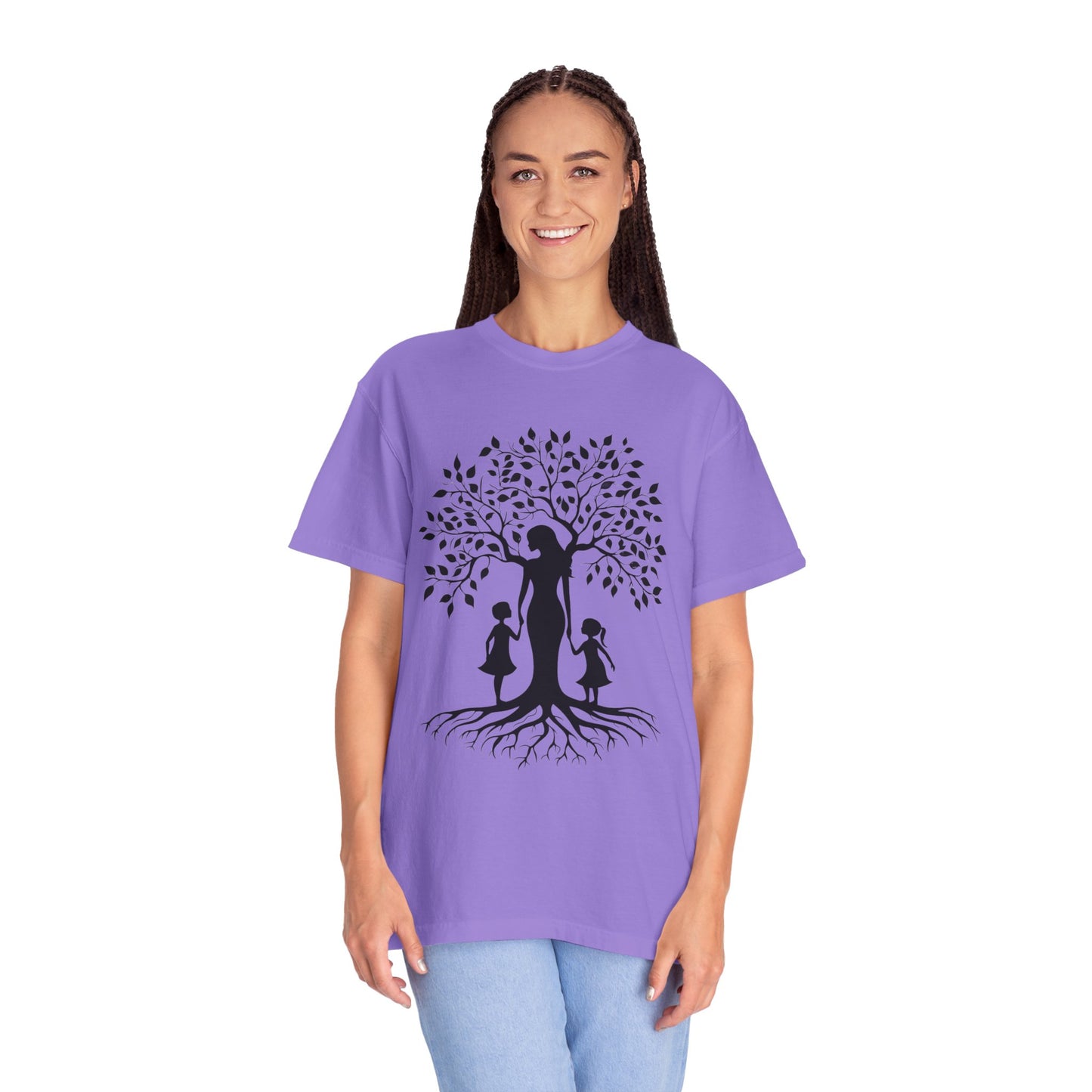 Nature-Inspired T-Shirt with Mom and Kids Design - Mother's day Gift - Birthday Gift