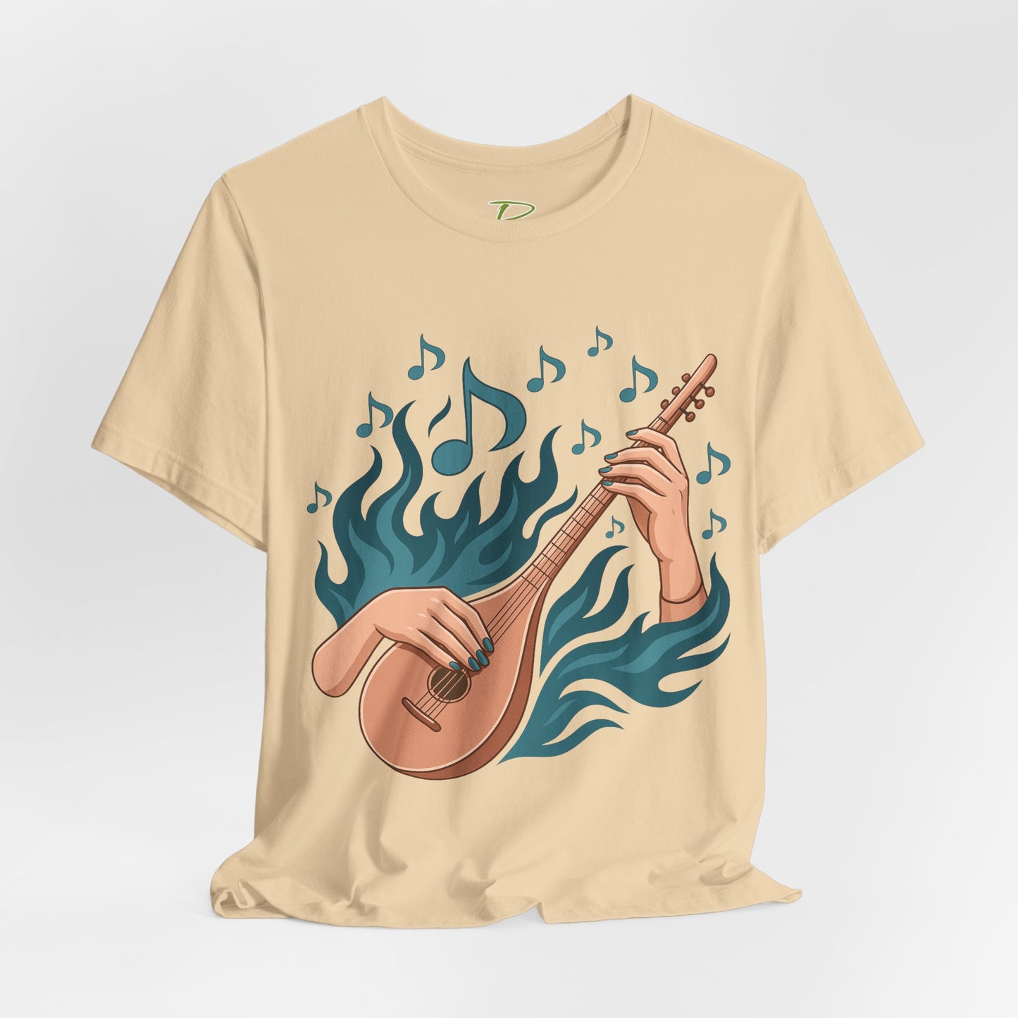 Musical Vibes Tee, Women's Graphic T-Shirt, Music Lover Gift, Casual Wear, Festival Outfit, Band Merch - Lightweight Fabric Tee