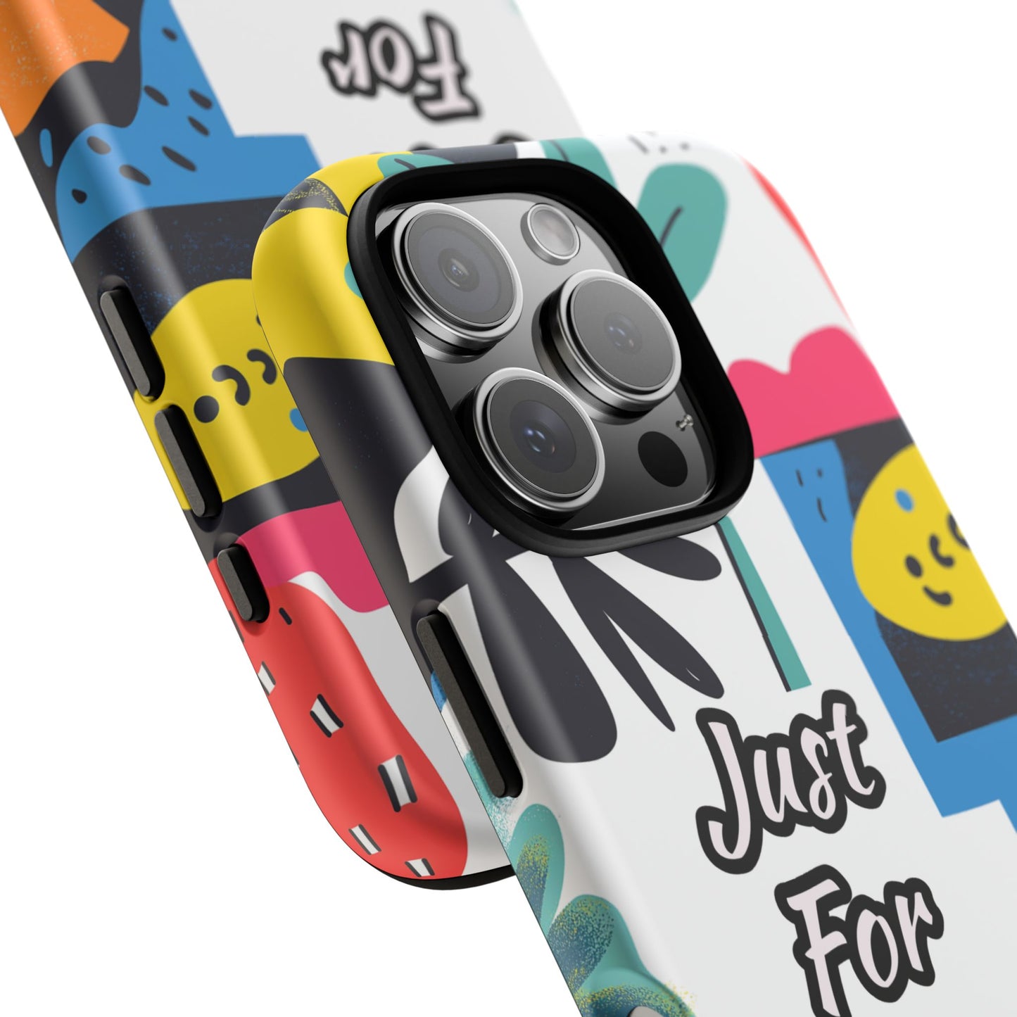 Colorful Phone Case with "Just For You" Design - Fun Gift, Unique Phone Accessory, Vibrant Design, Custom Gift Idea, Personal Touch